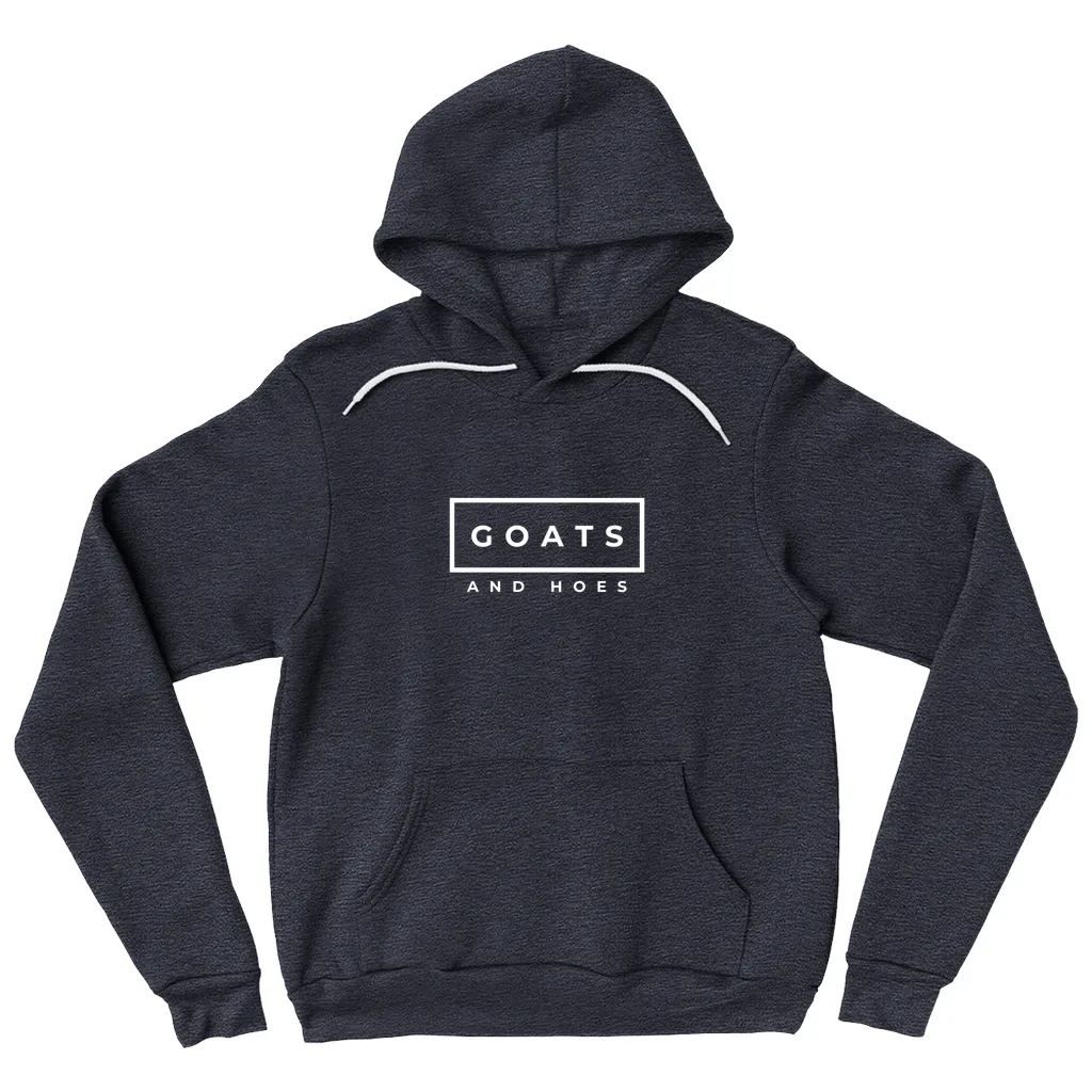 Goats & Hoes Hoodie Pullover White Design
