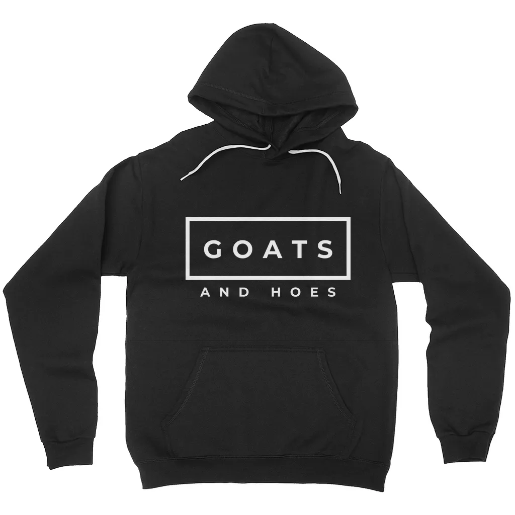 Goats & Hoes Hoodie Pullover White Design
