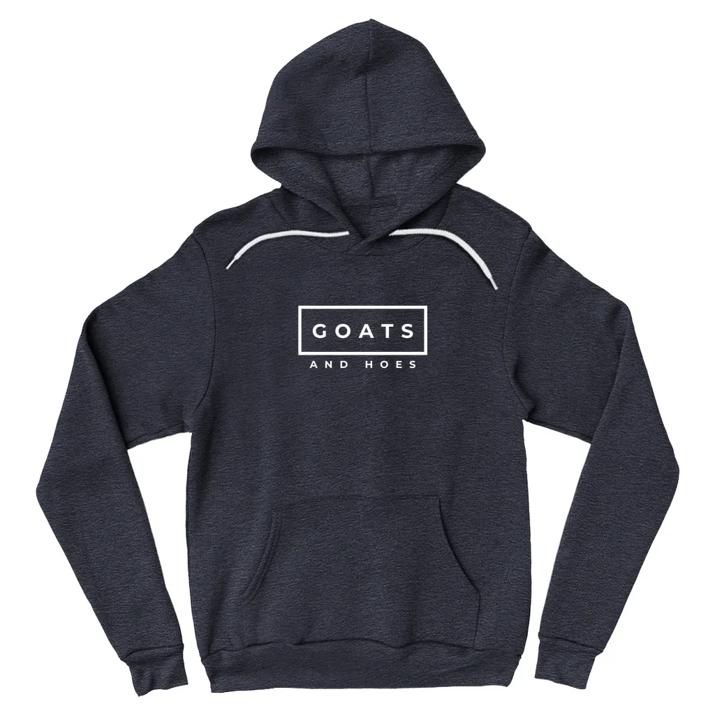 Goats & Hoes Hoodie Pullover White Design