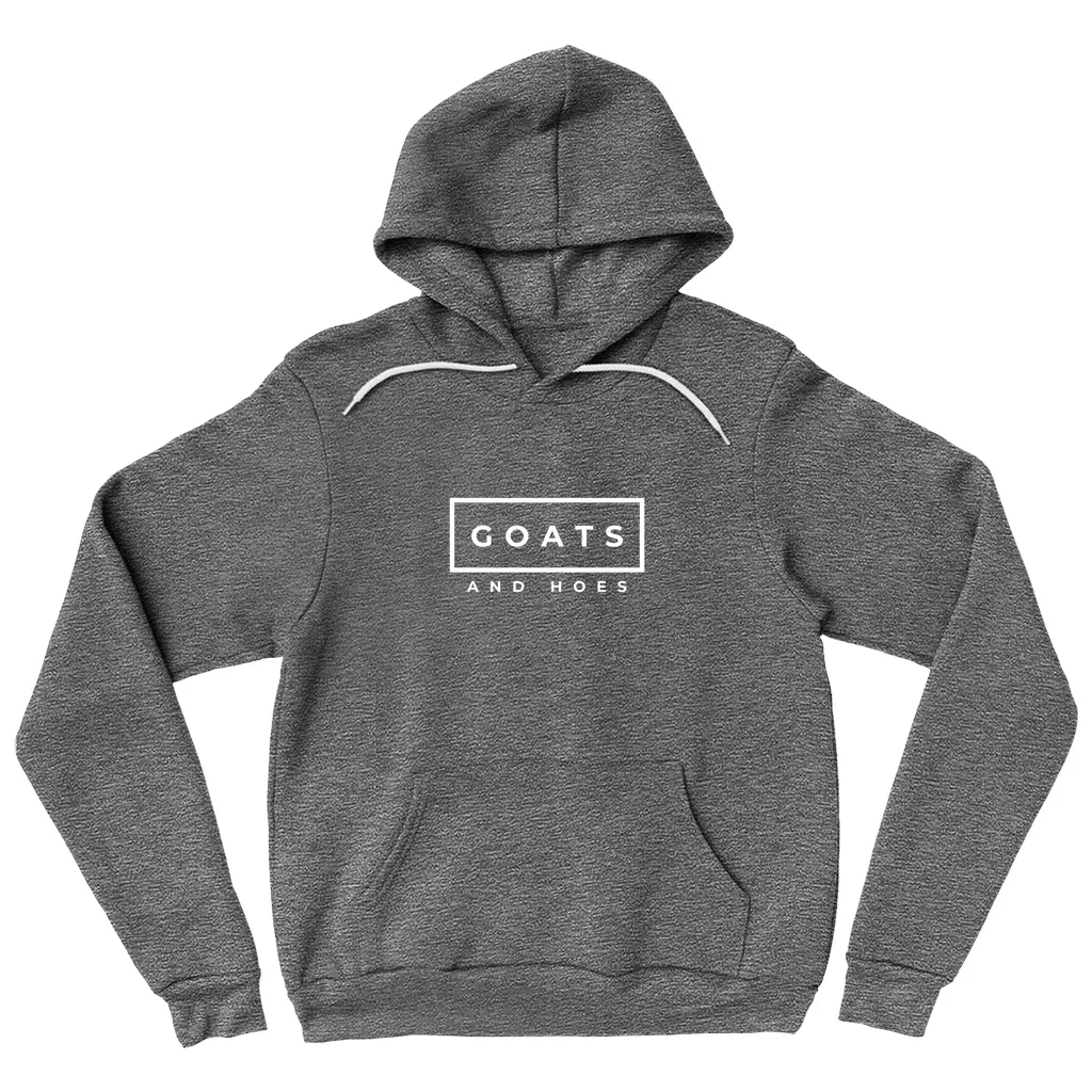 Goats & Hoes Hoodie Pullover White Design