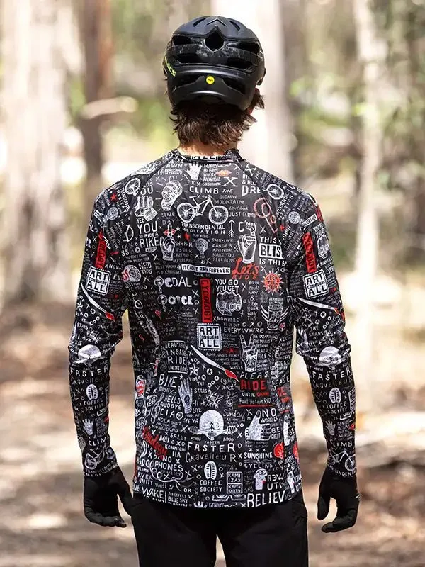 Graffiti Men's Long Sleeve MTB Jersey