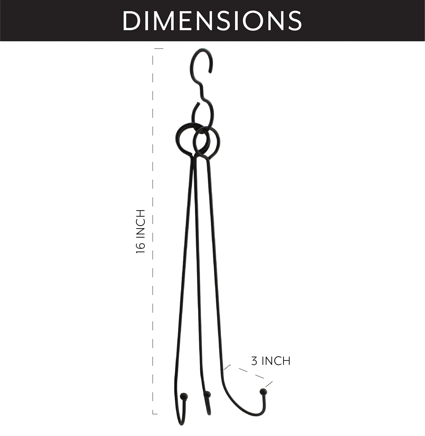 Hanging Metal Wreath Chandelier/Hanger (Case of 20)
