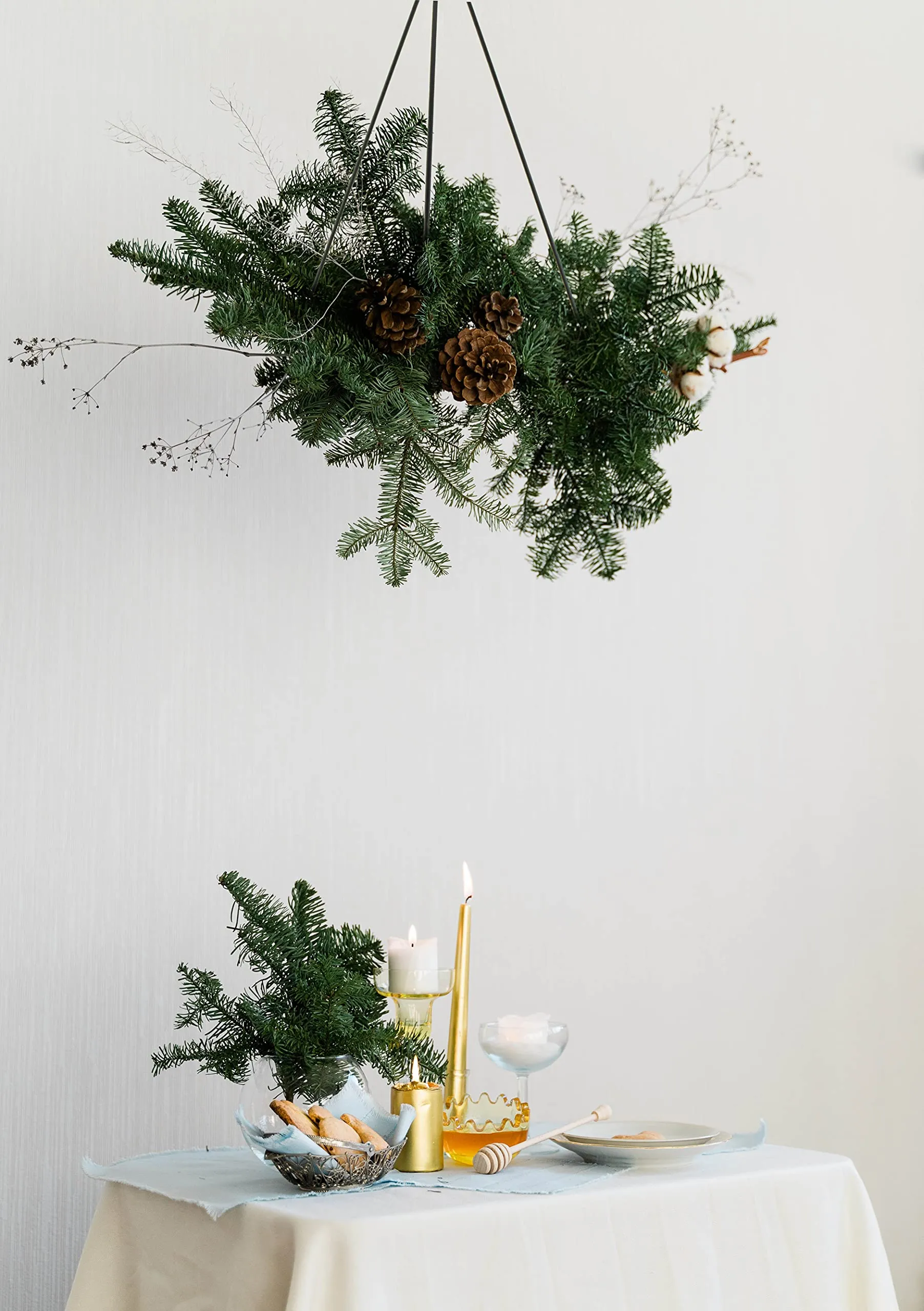 Hanging Metal Wreath Chandelier/Hanger (Case of 20)