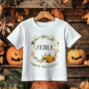 Happy Halloween Personalised Toddler & Kids T Shirt