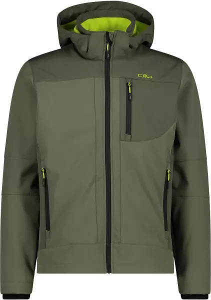 Herren Funktionsjacke  Herren Softshelljacke mit Kapuze Men Softshell Jacket Zip Hood