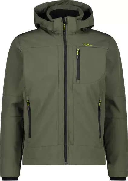 Herren Funktionsjacke  Herren Softshelljacke mit Kapuze Men Softshell Jacket Zip Hood