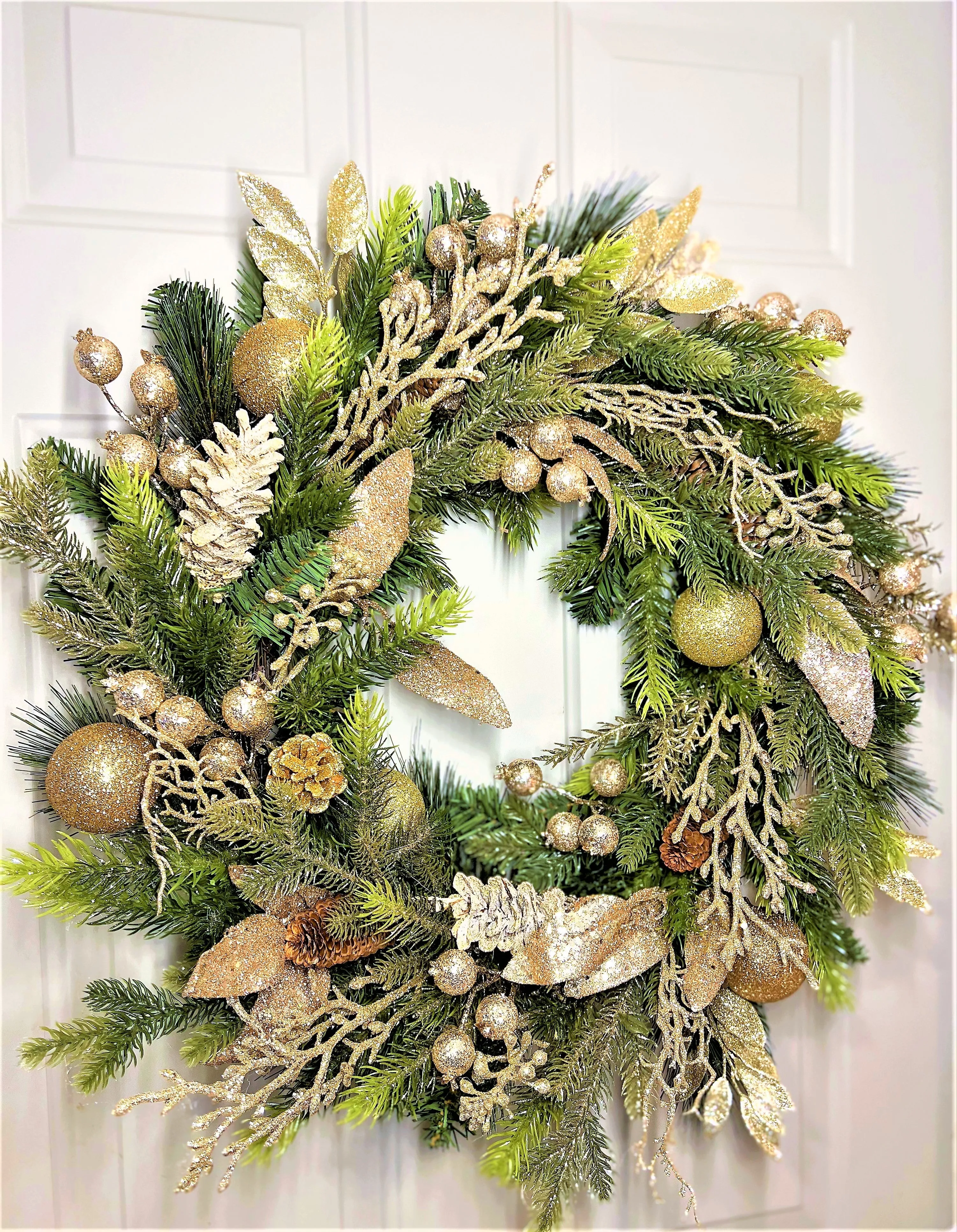 Holiday Wreath- Be Merry Christmas Wreath 25 " Diameter