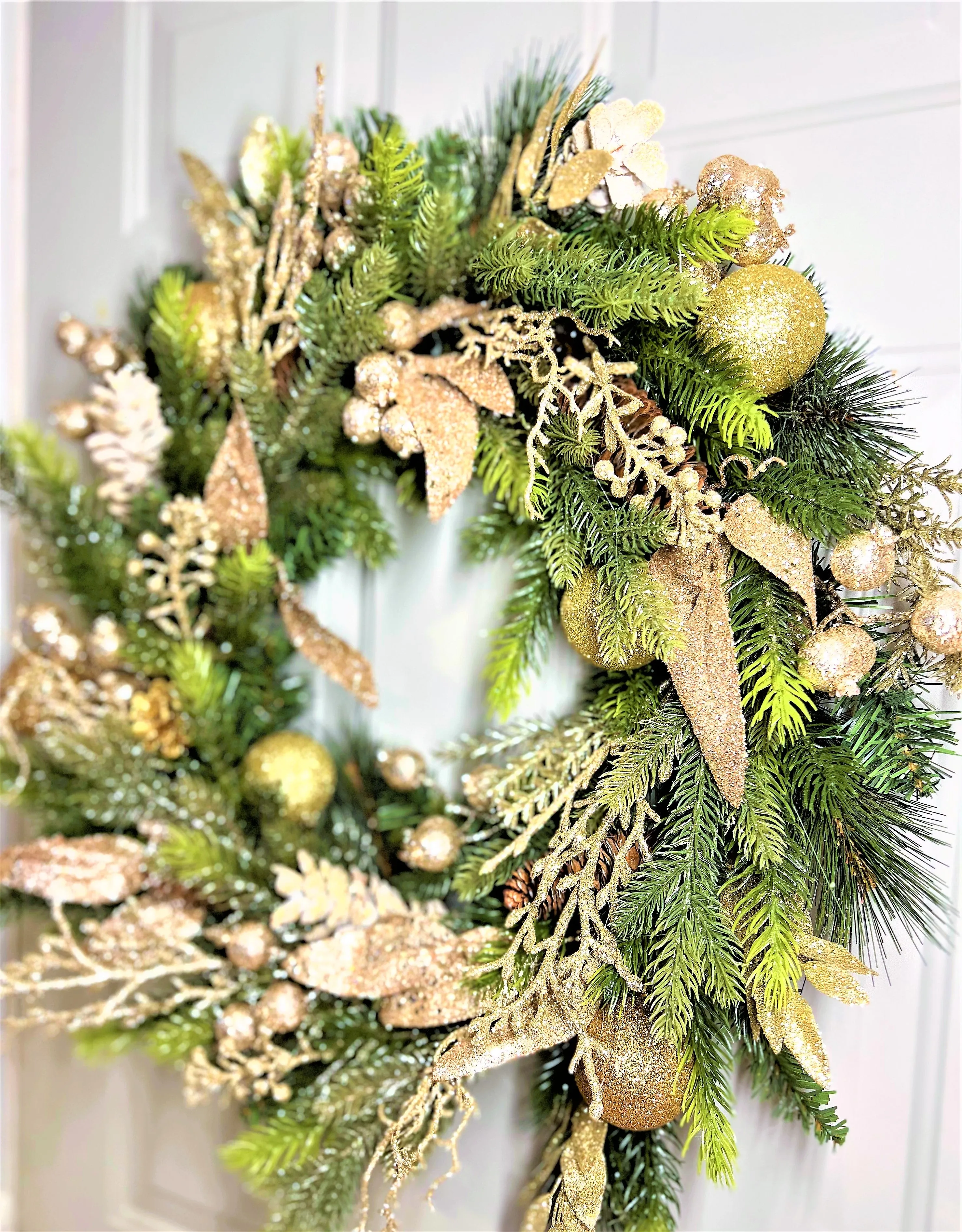 Holiday Wreath- Be Merry Christmas Wreath 25 " Diameter