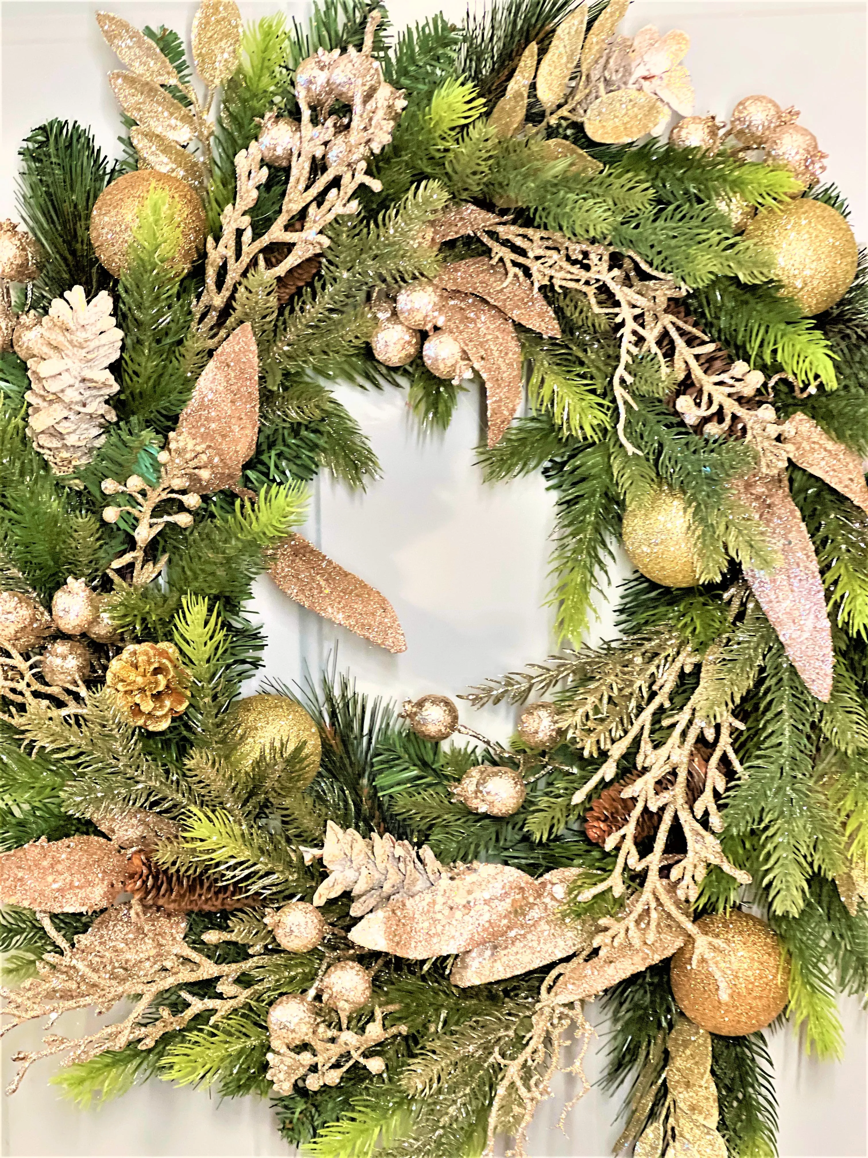 Holiday Wreath- Be Merry Christmas Wreath 25 " Diameter
