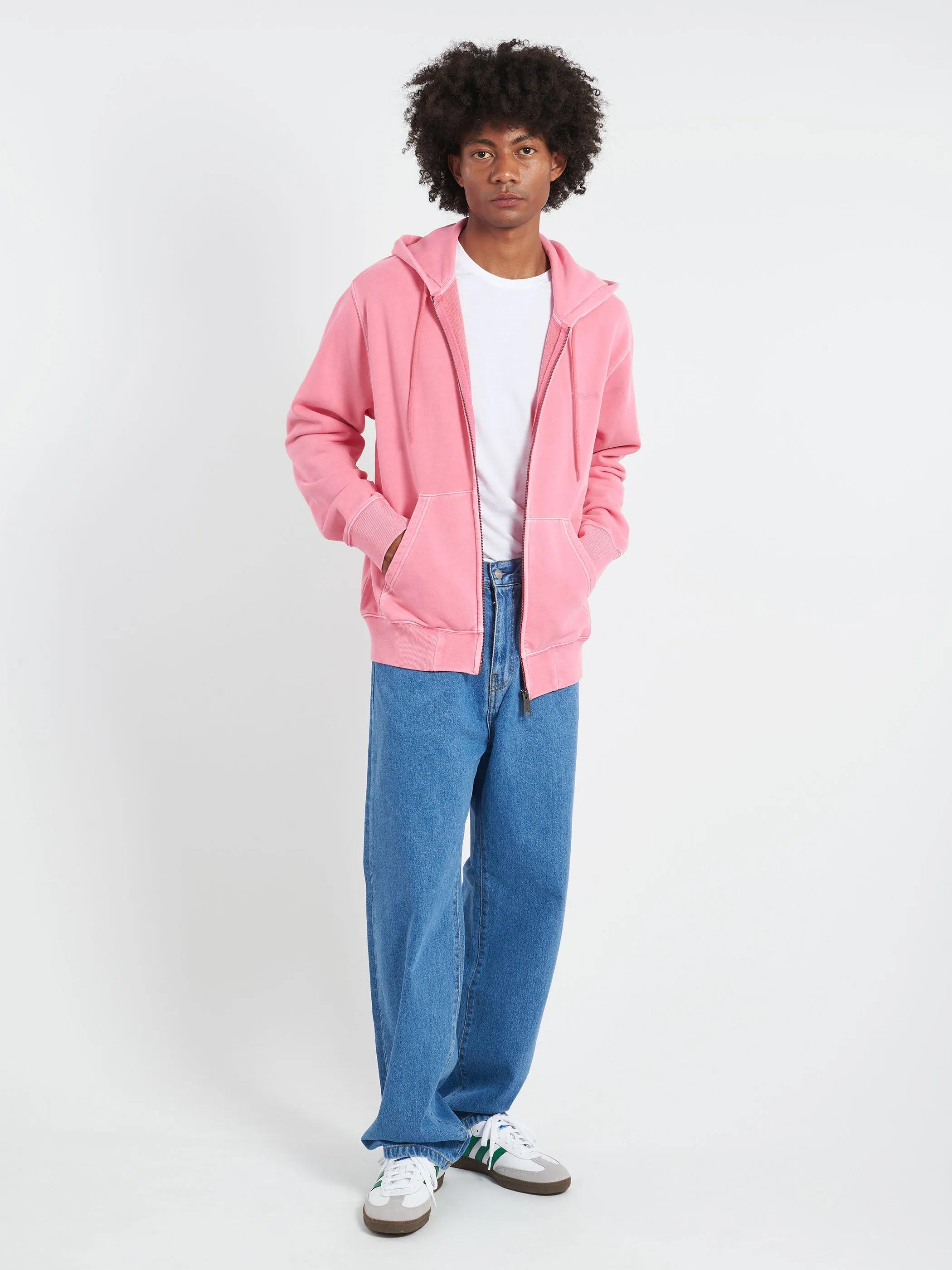 Hooded Duster Script Jacket