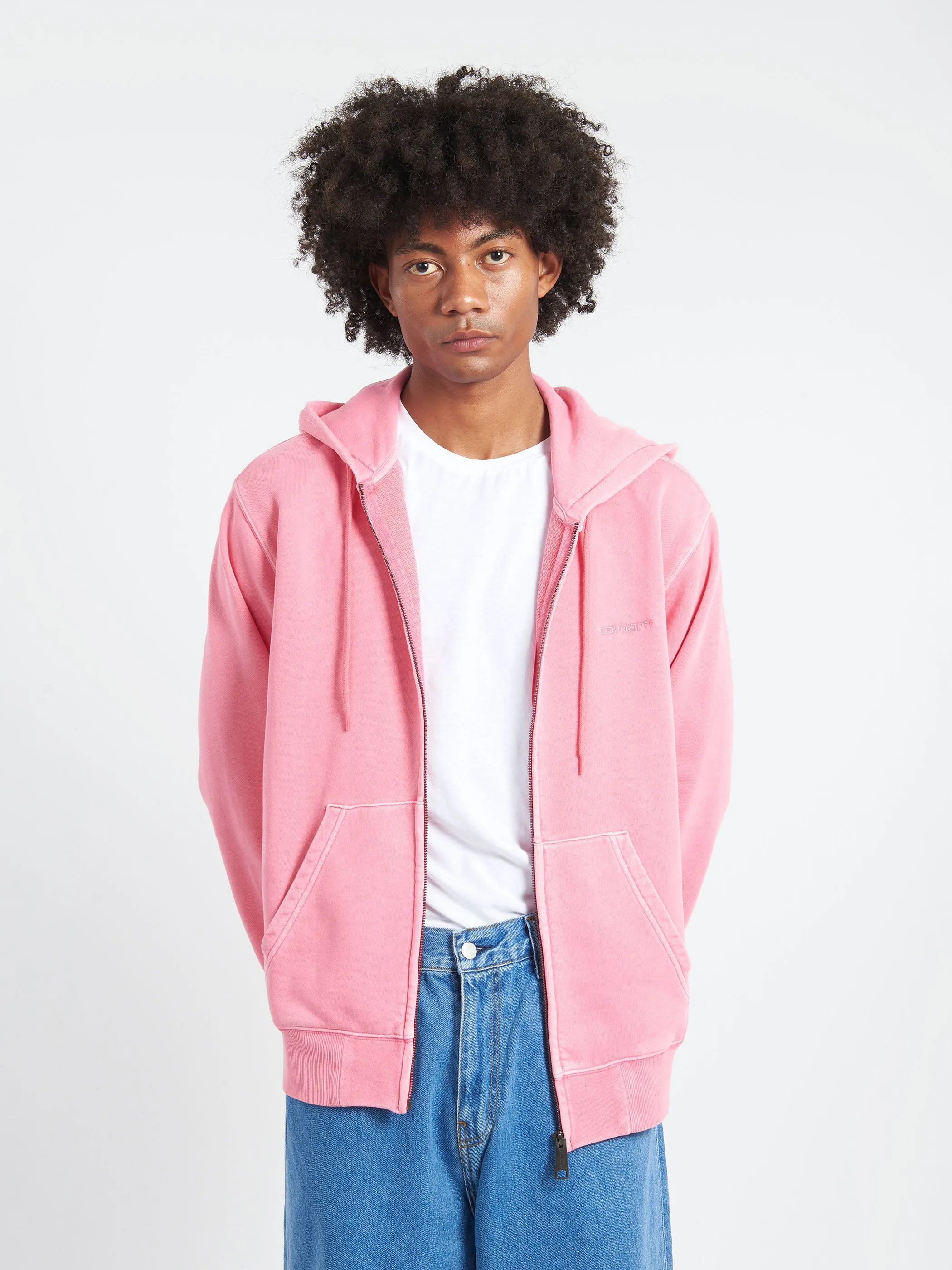 Hooded Duster Script Jacket