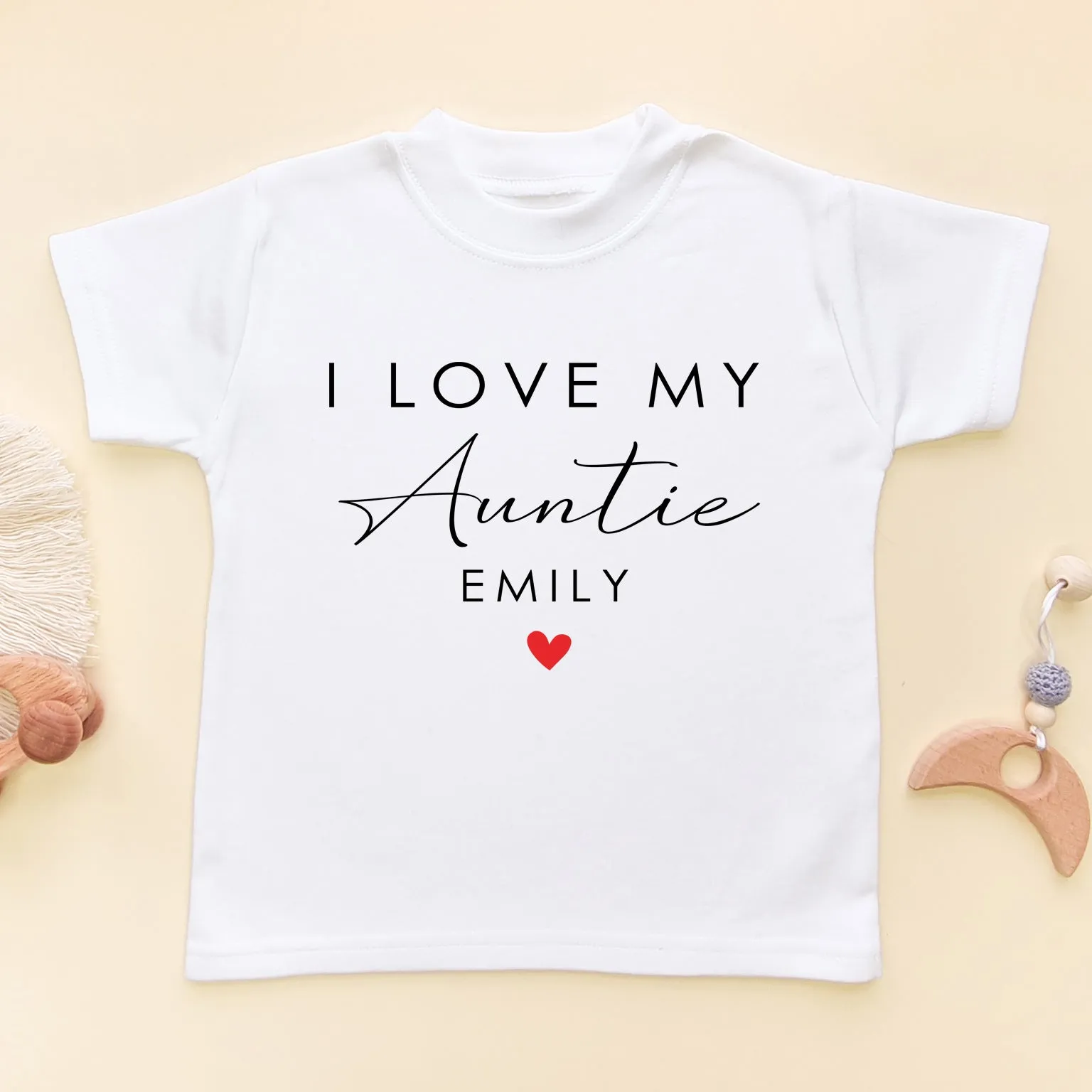 I Love My Auntie Personalised Gift Toddler & Kids T Shirt