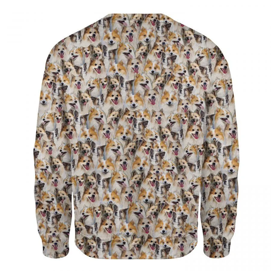 Icelandic Sheepdog - Full Face - Premium Sweatshirt