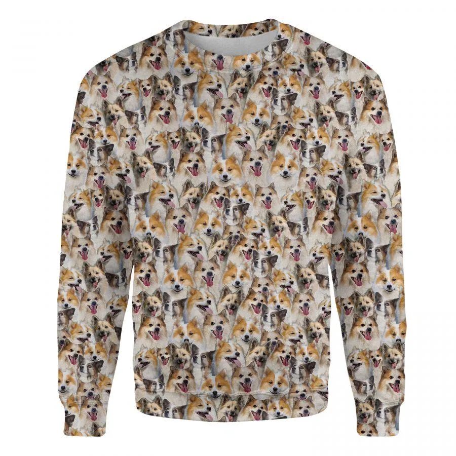 Icelandic Sheepdog - Full Face - Premium Sweatshirt