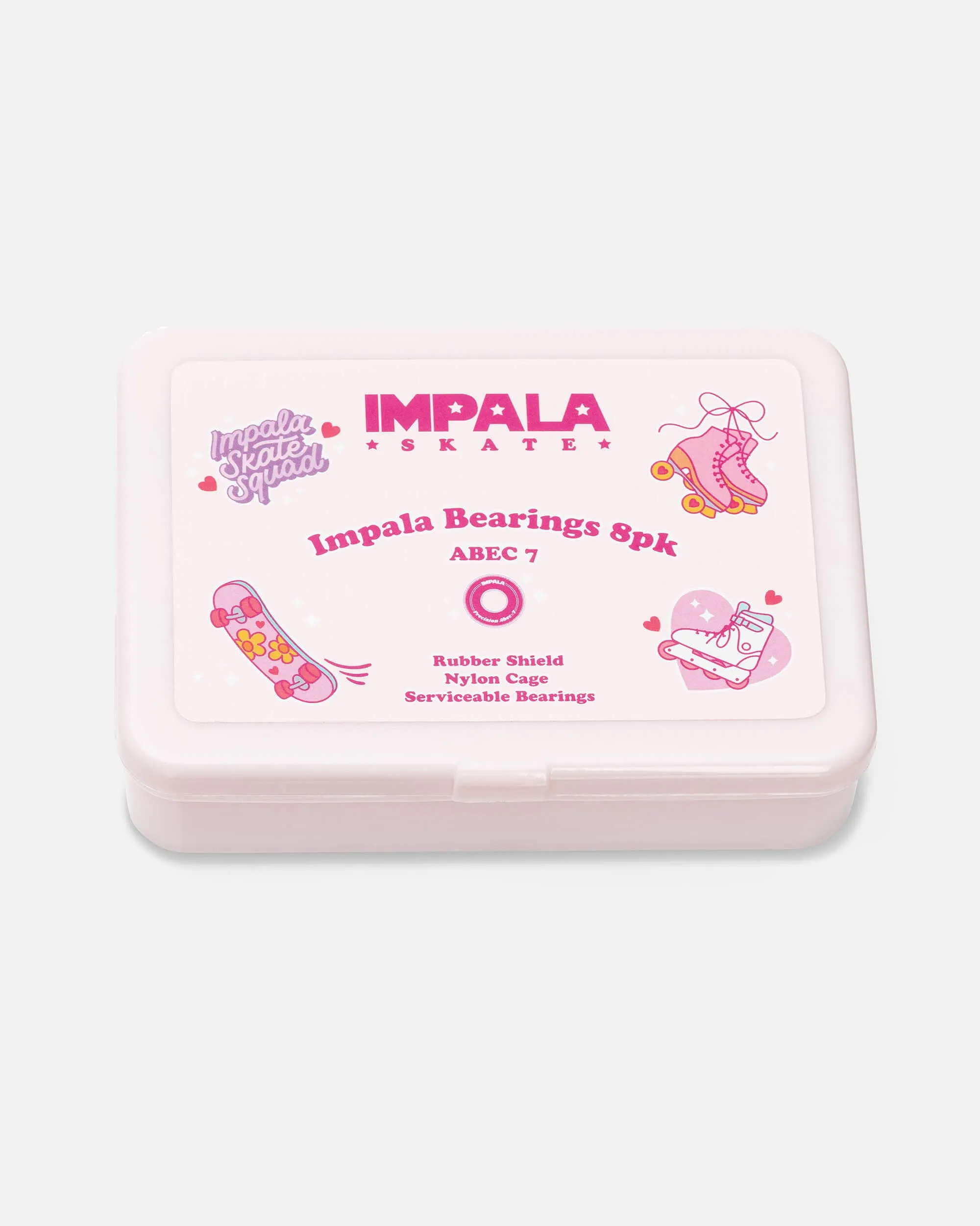 Impala Abec 7 Bearings Pack - Pink