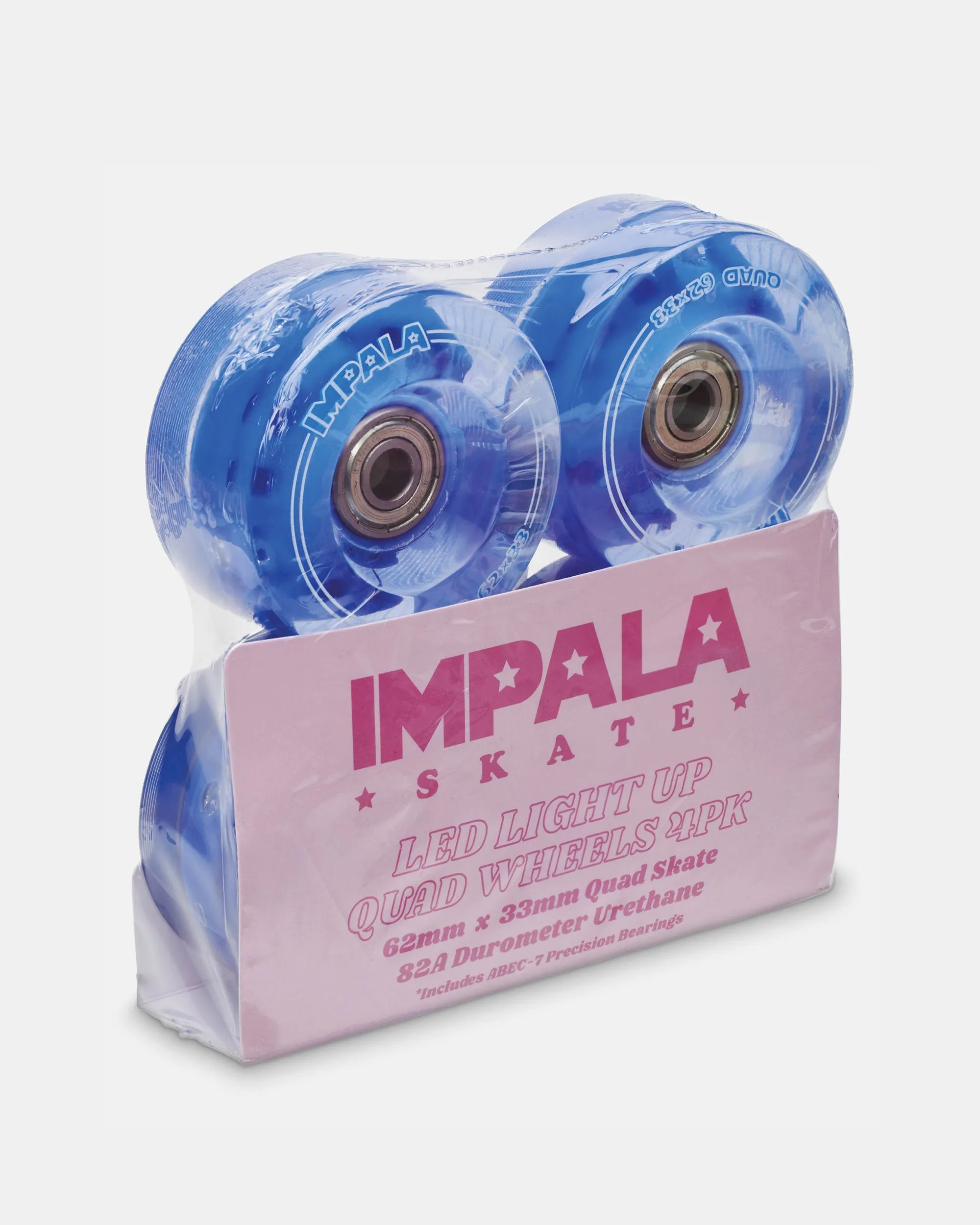 Impala Light Up Roller Skate Wheels (4-pack) - Blue