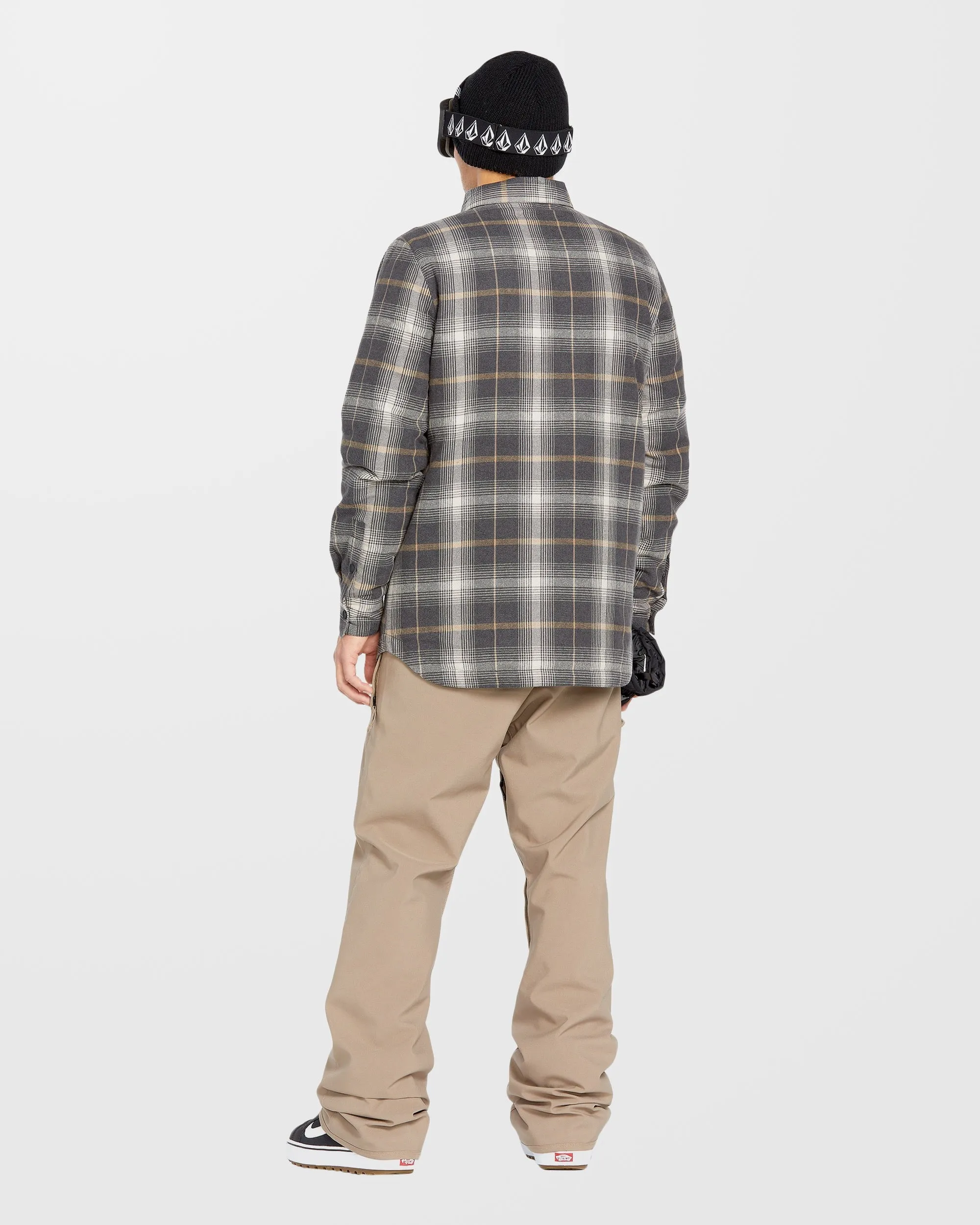 Insulated Riding Flannel Jacke - Stone