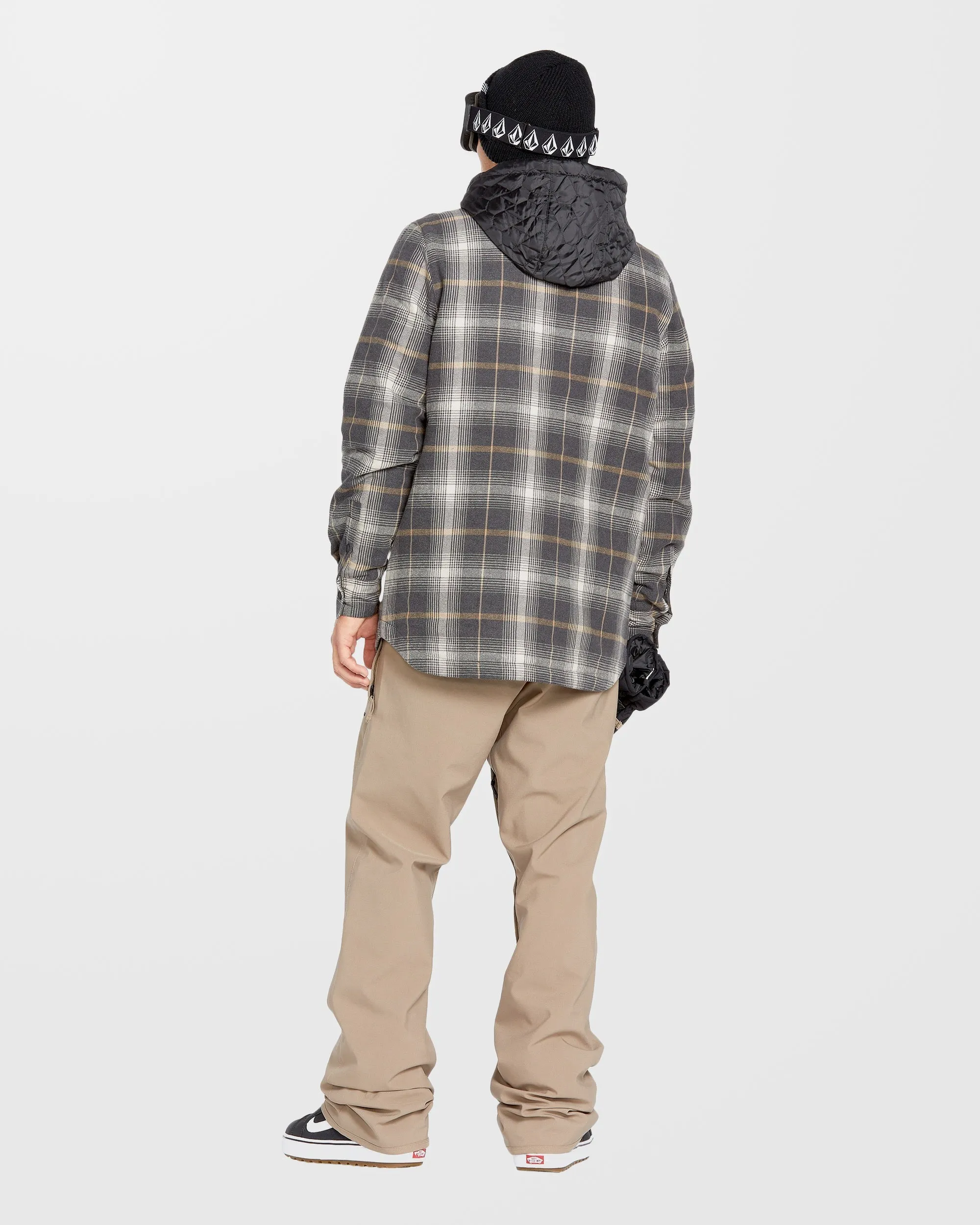 Insulated Riding Flannel Jacke - Stone