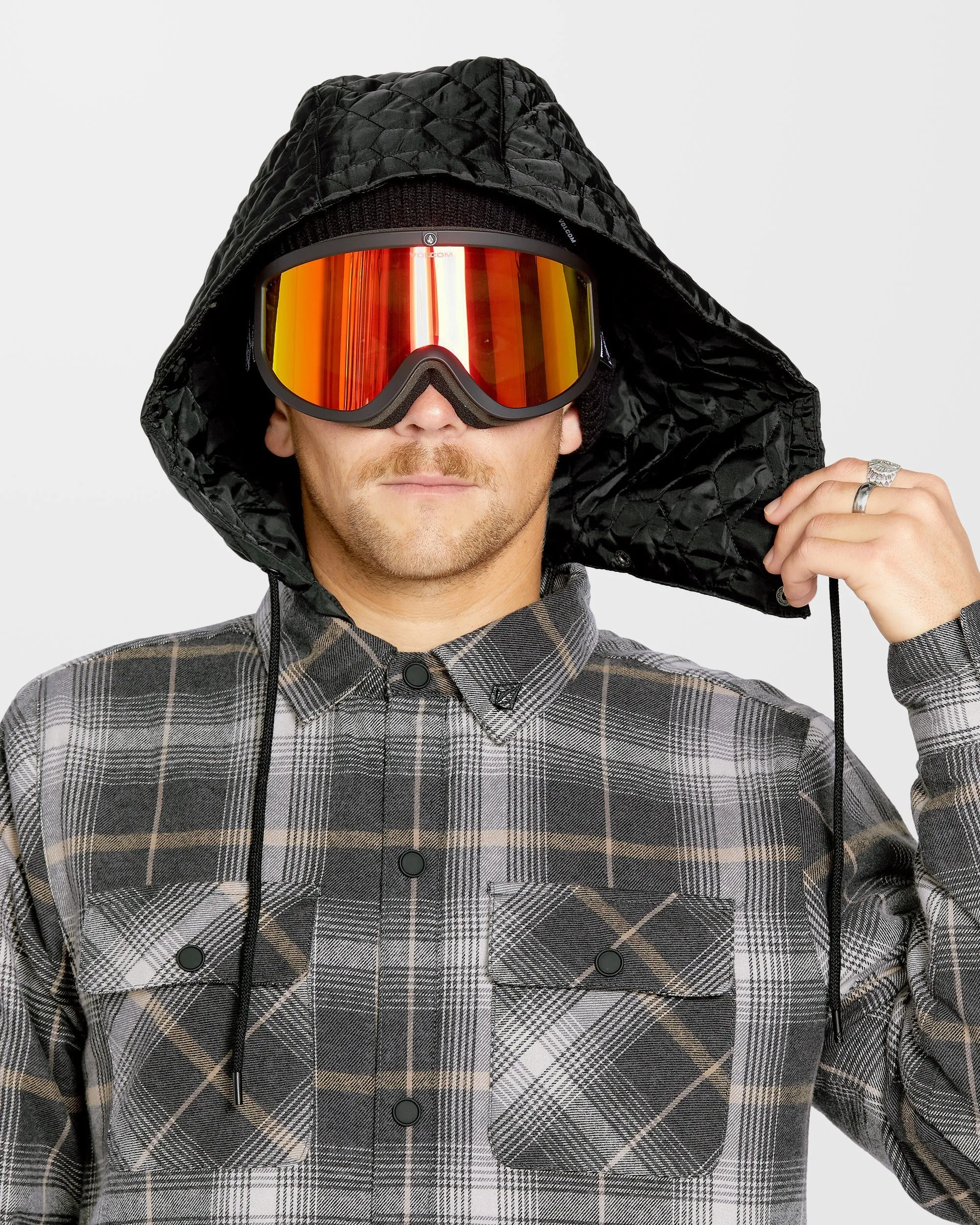 Insulated Riding Flannel Jacke - Stone