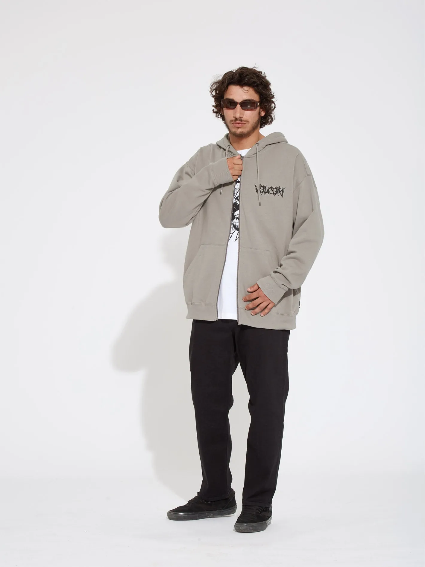 Issanka Zip Kapuzenpullover - DUSK GREY