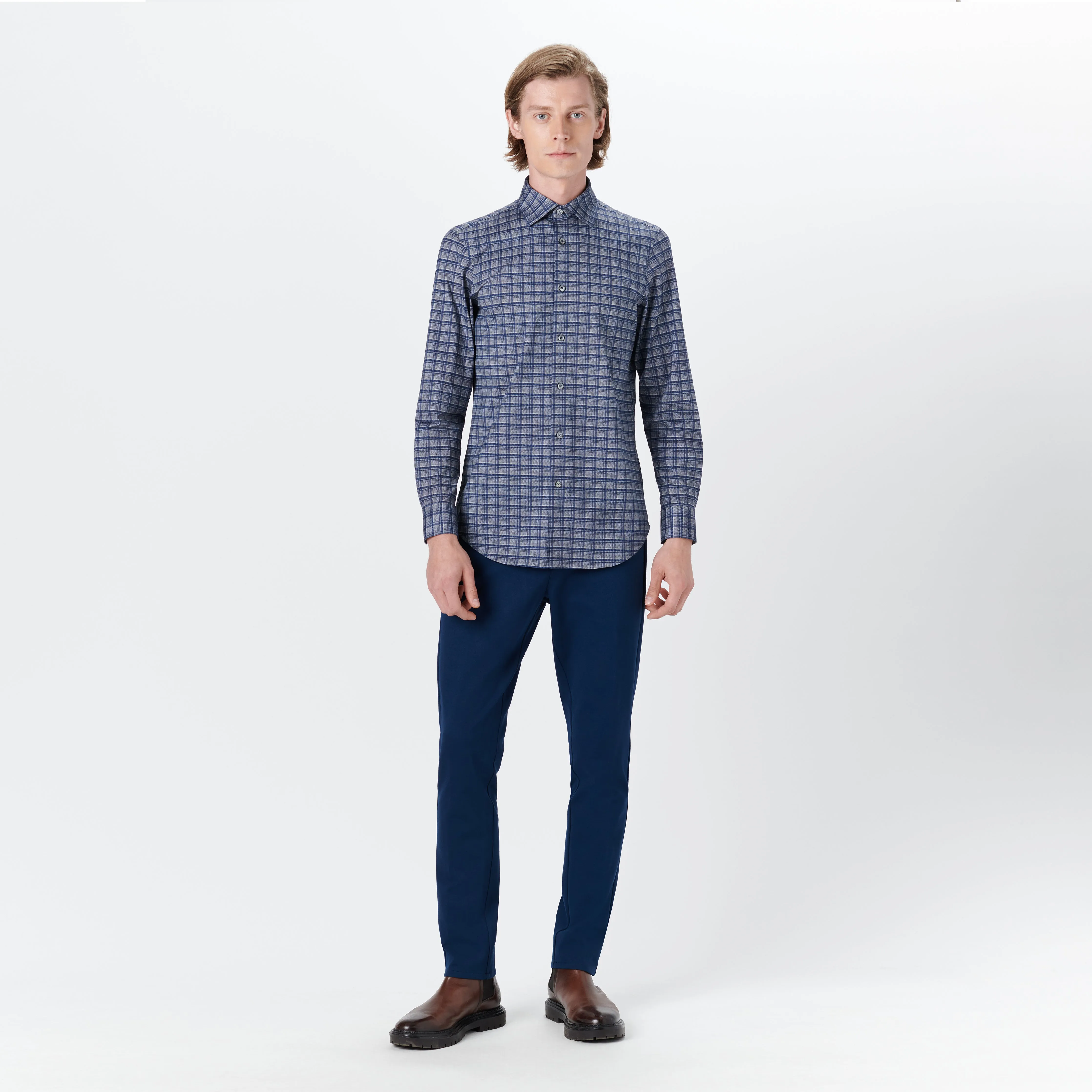JAMES Dupplin Check OoohCotton Shirt