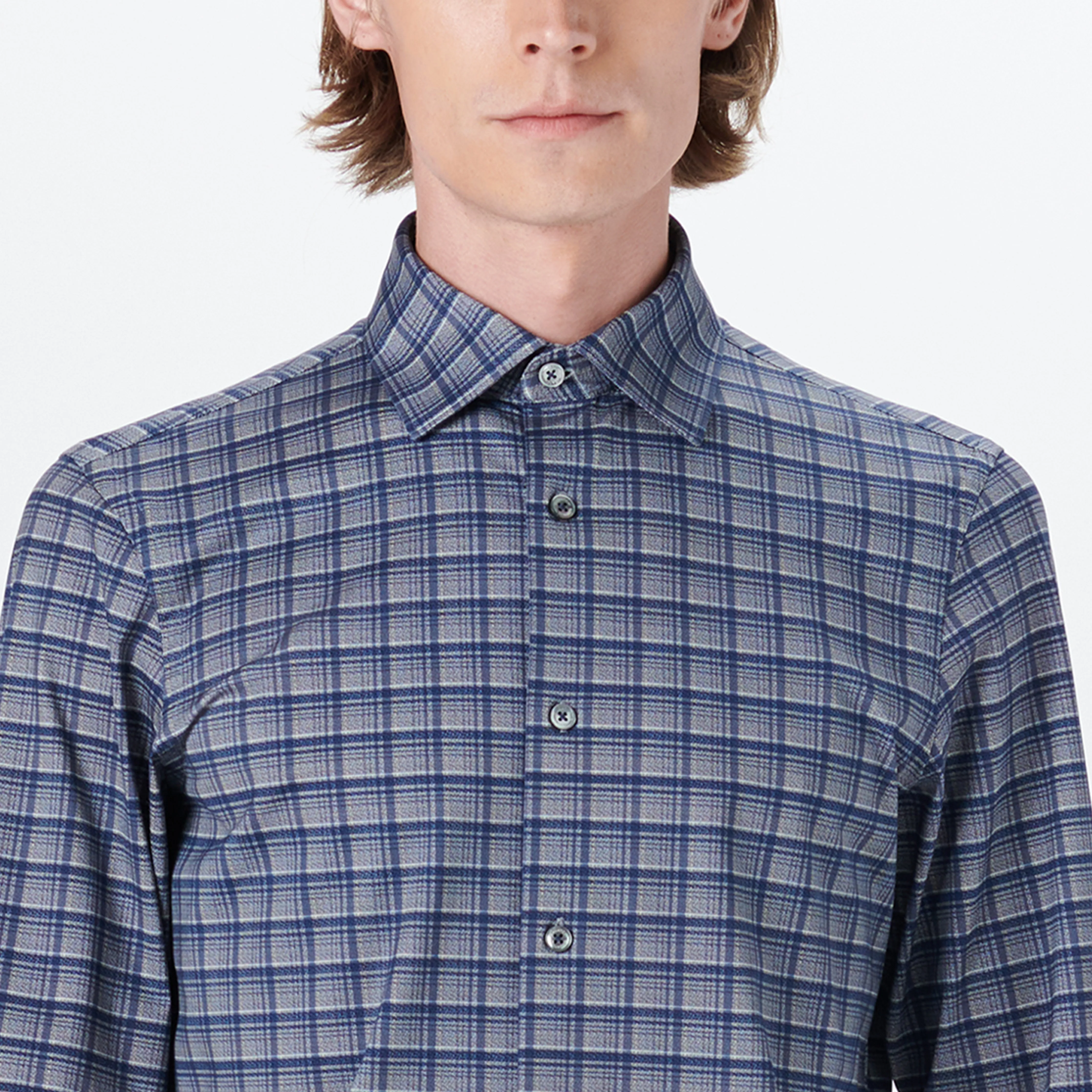 JAMES Dupplin Check OoohCotton Shirt
