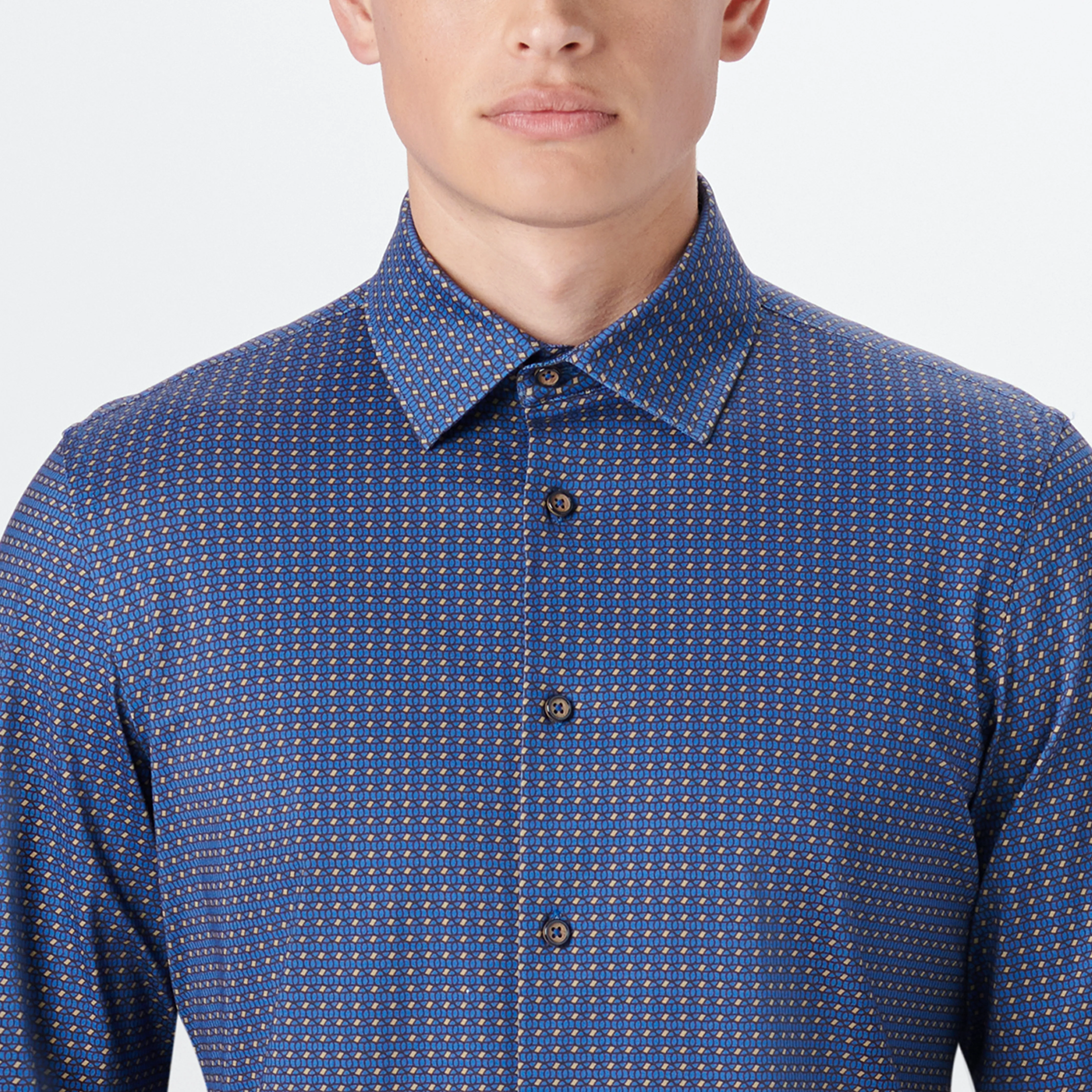 JAMES Geometric Print OoohCotton Shirt