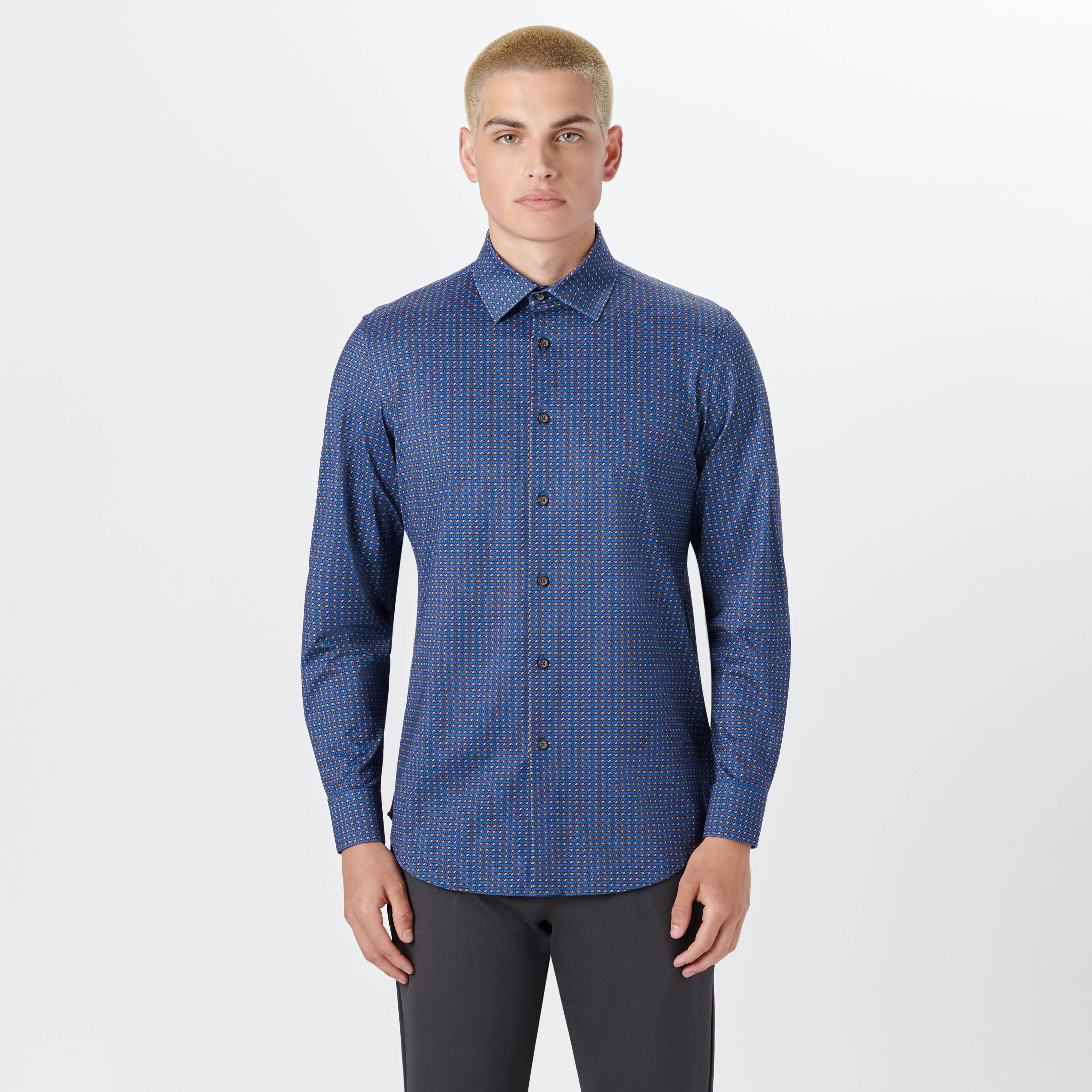 JAMES Geometric Print OoohCotton Shirt