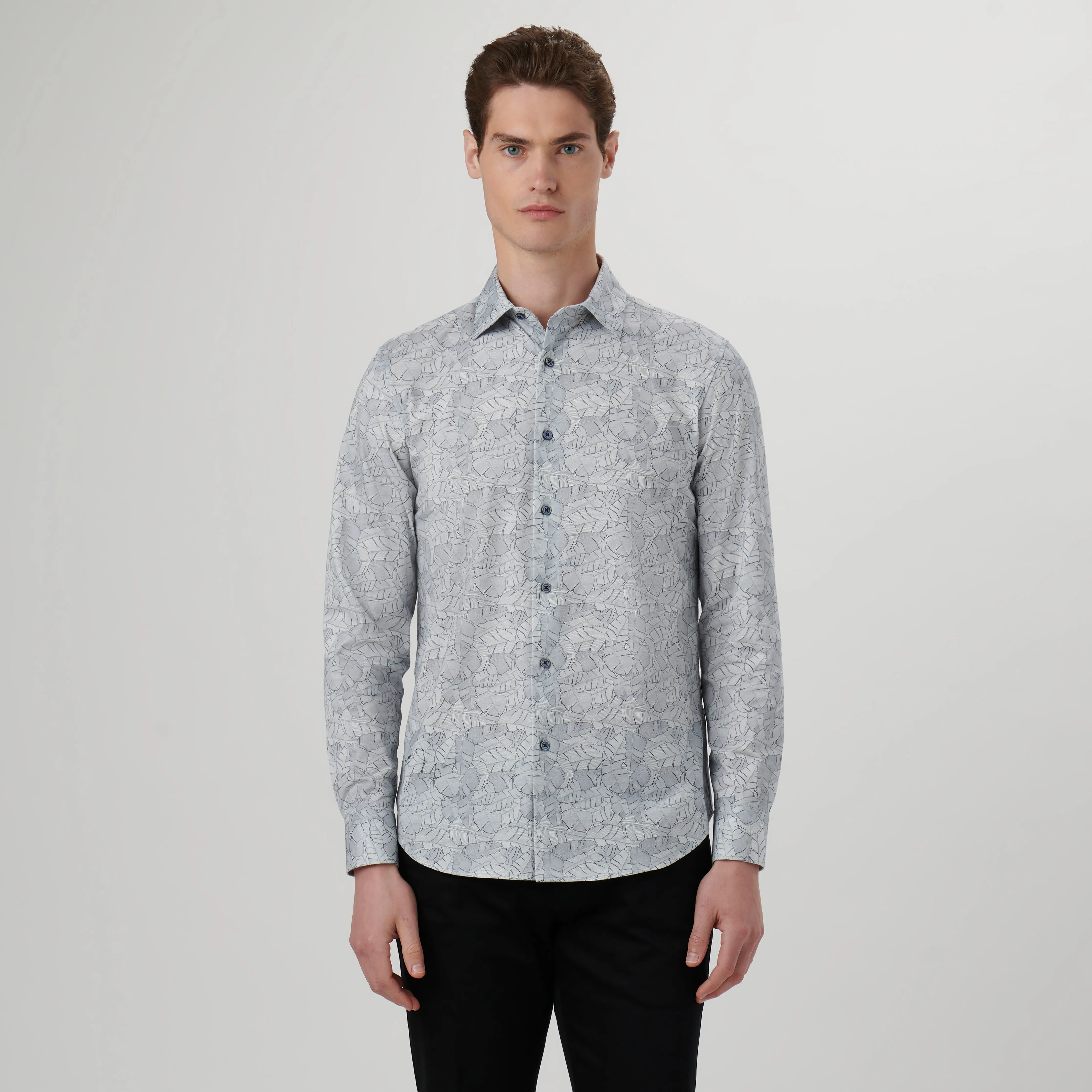 James Leaf Print OoohCotton Shirt