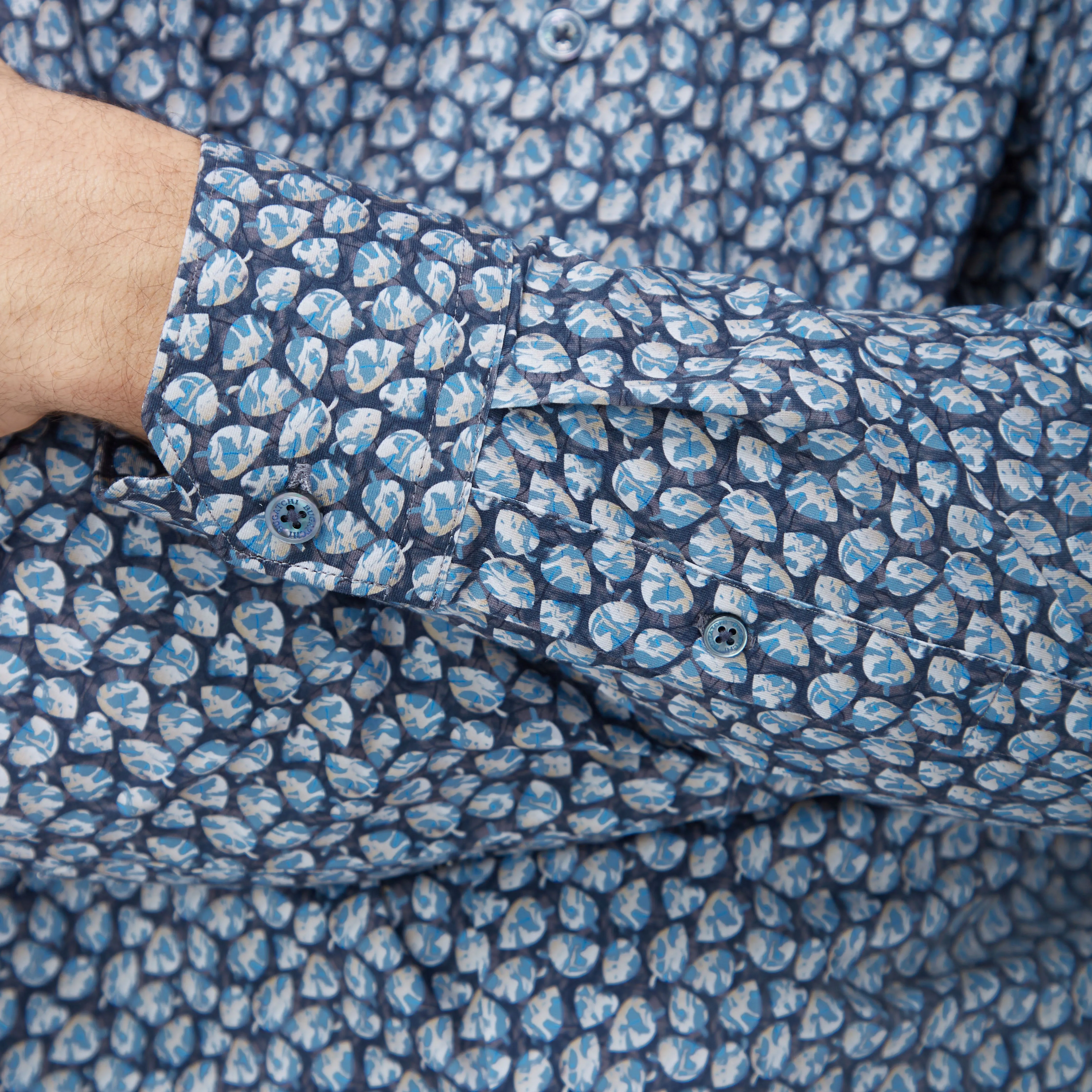 James Leaf Print OoohCotton Shirt