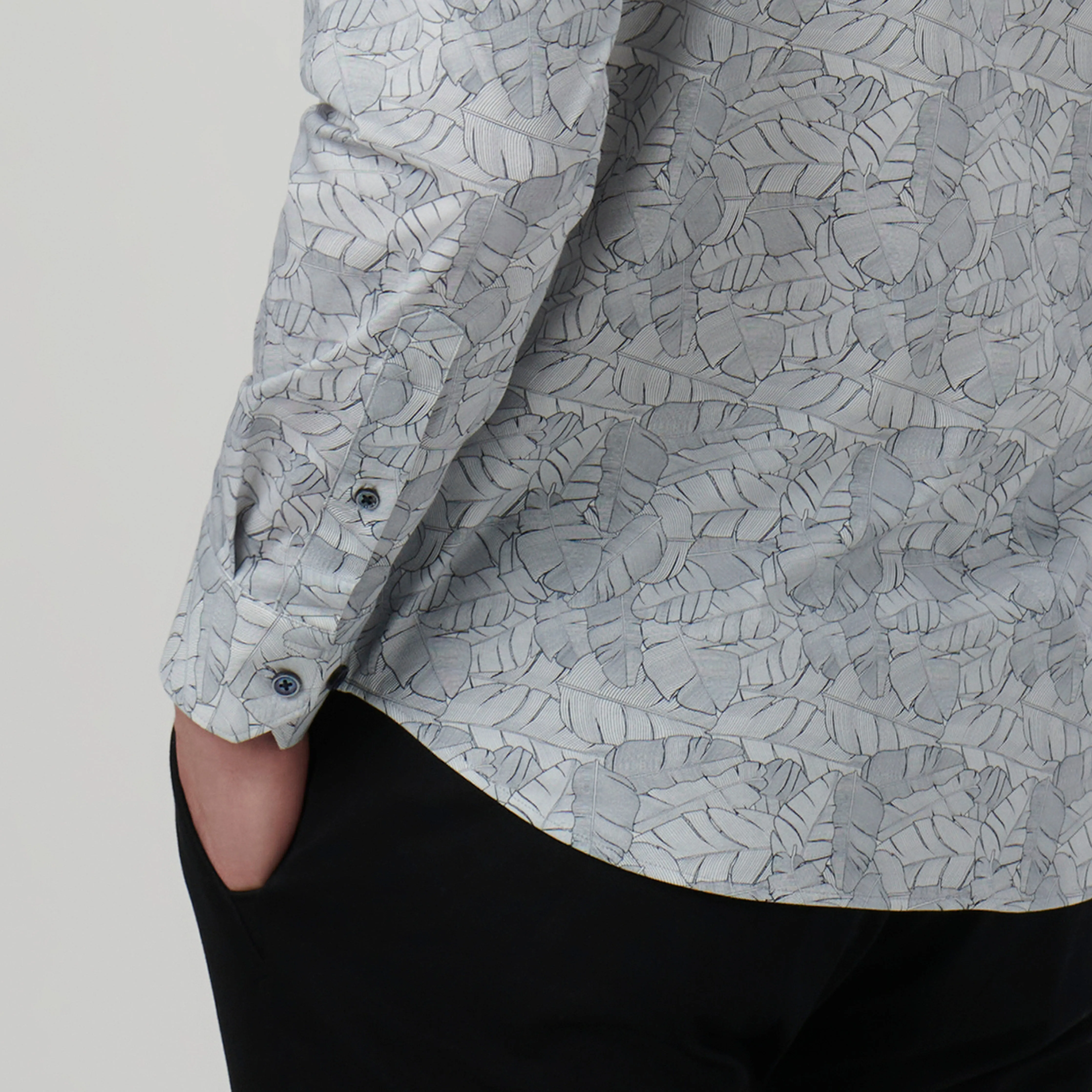 James Leaf Print OoohCotton Shirt