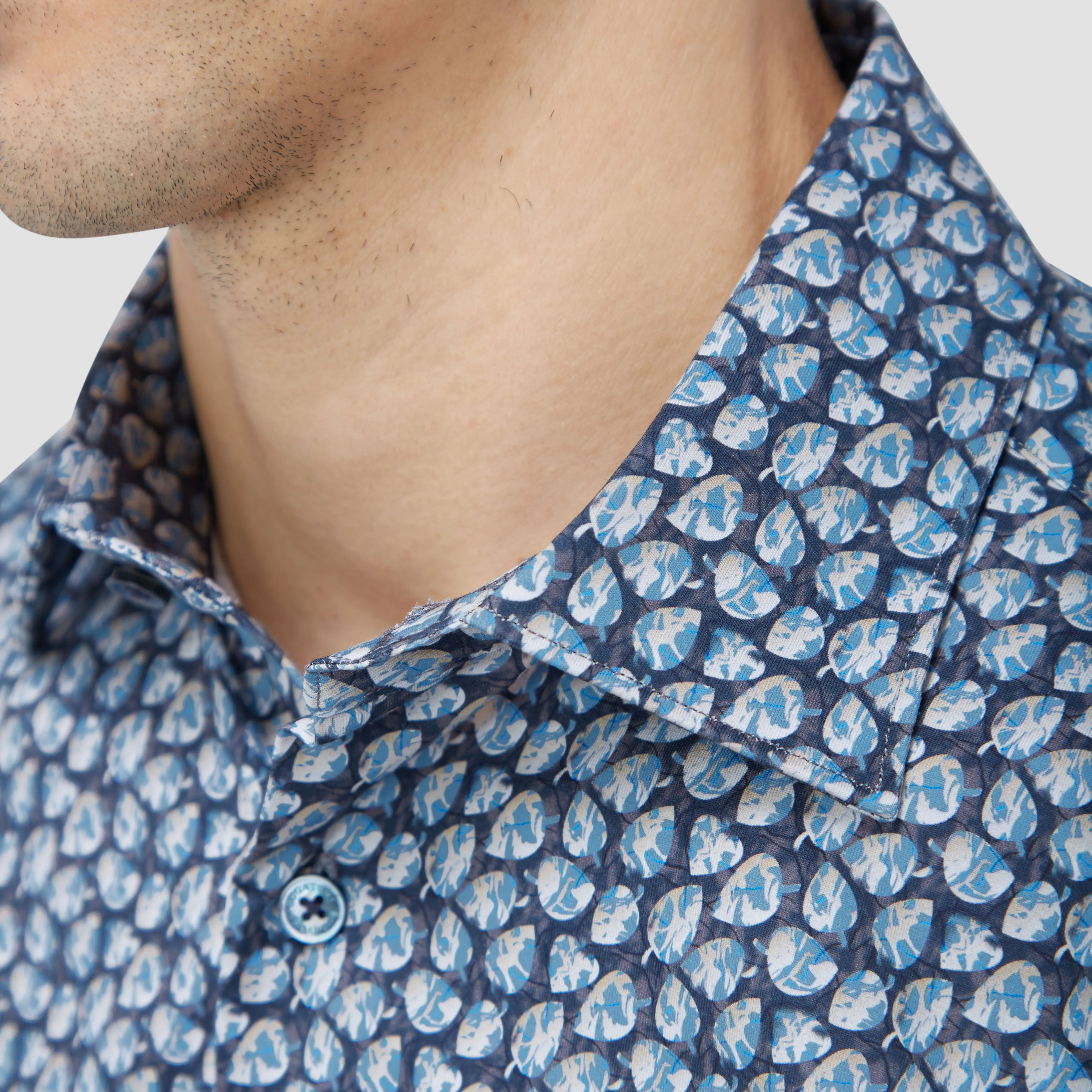 James Leaf Print OoohCotton Shirt