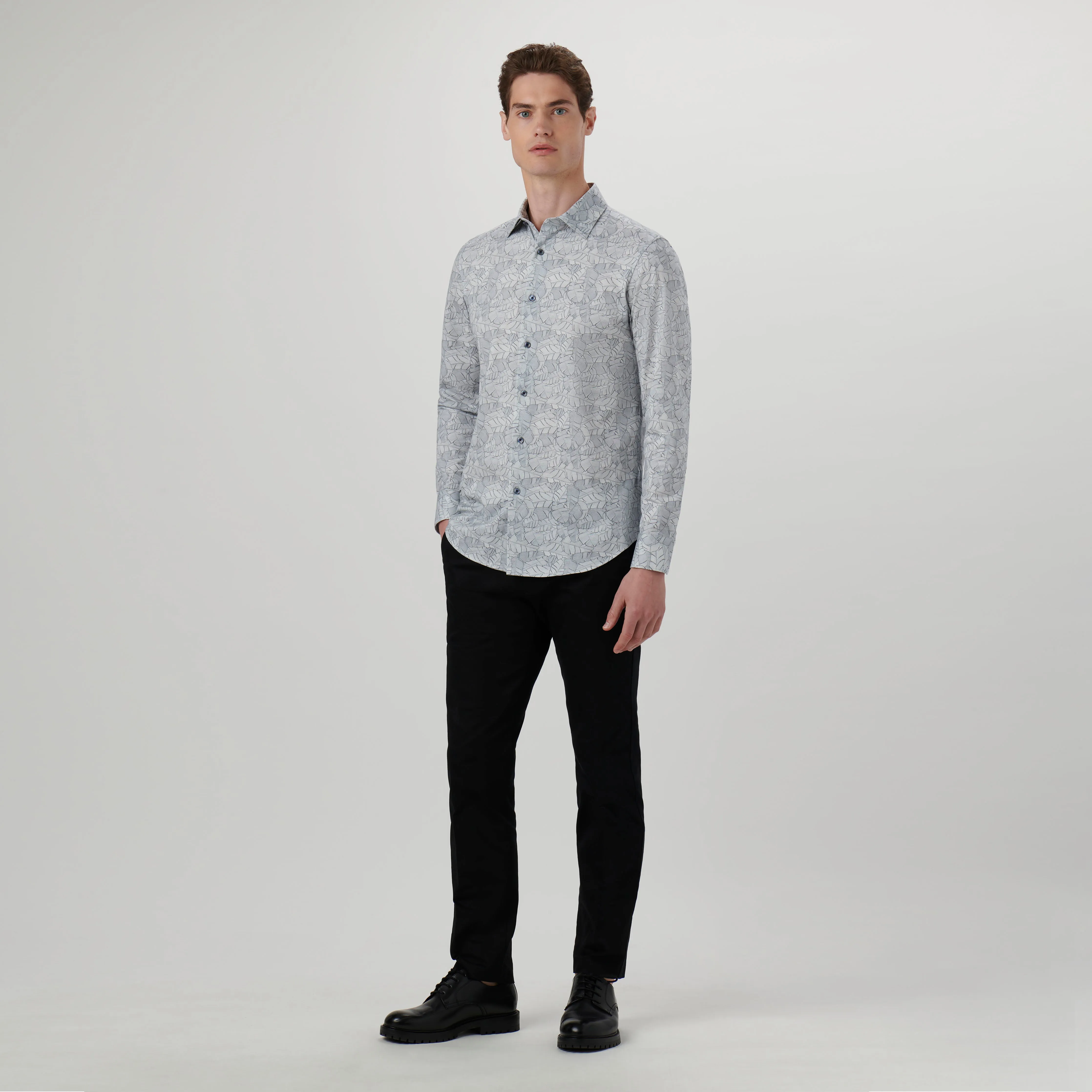 James Leaf Print OoohCotton Shirt