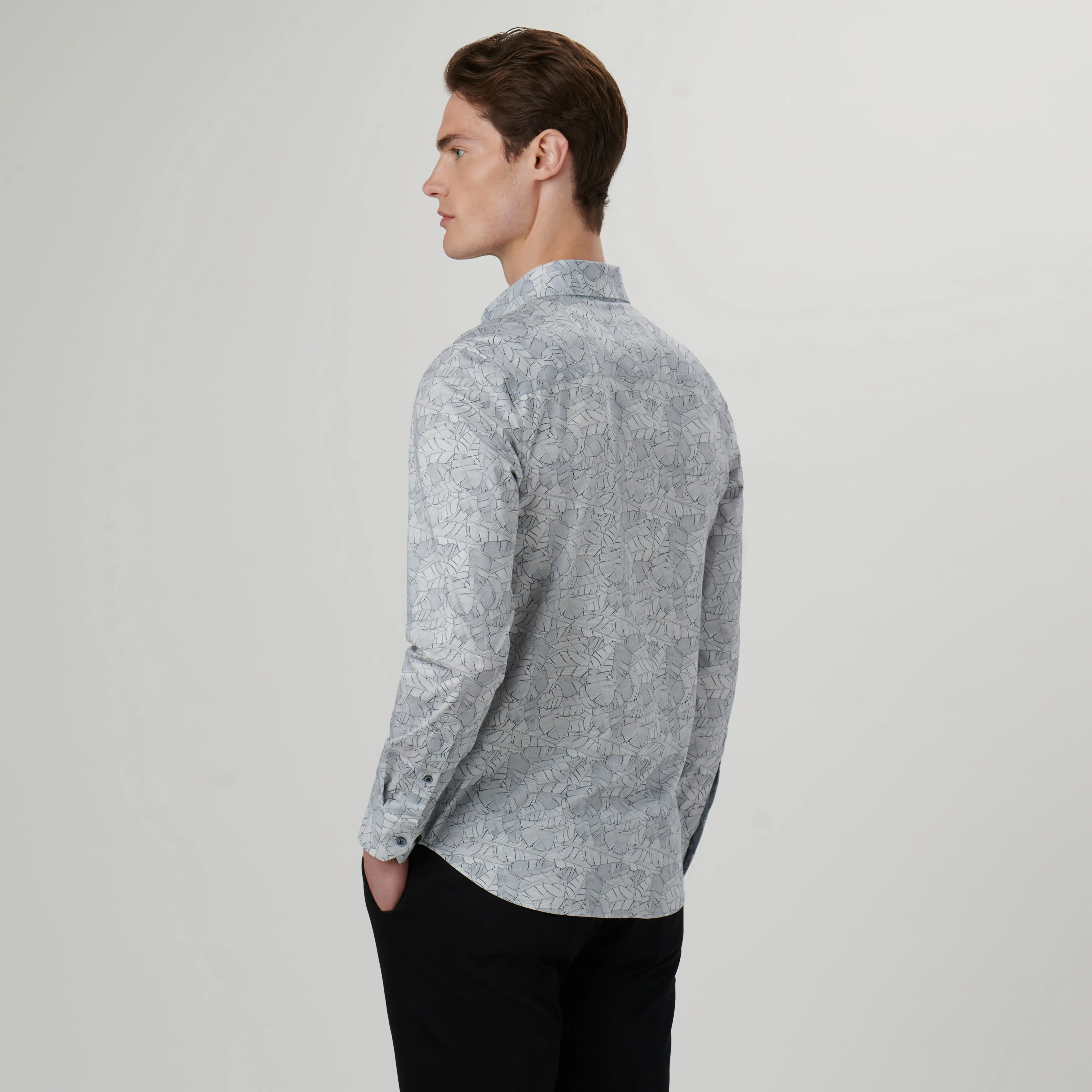 James Leaf Print OoohCotton Shirt