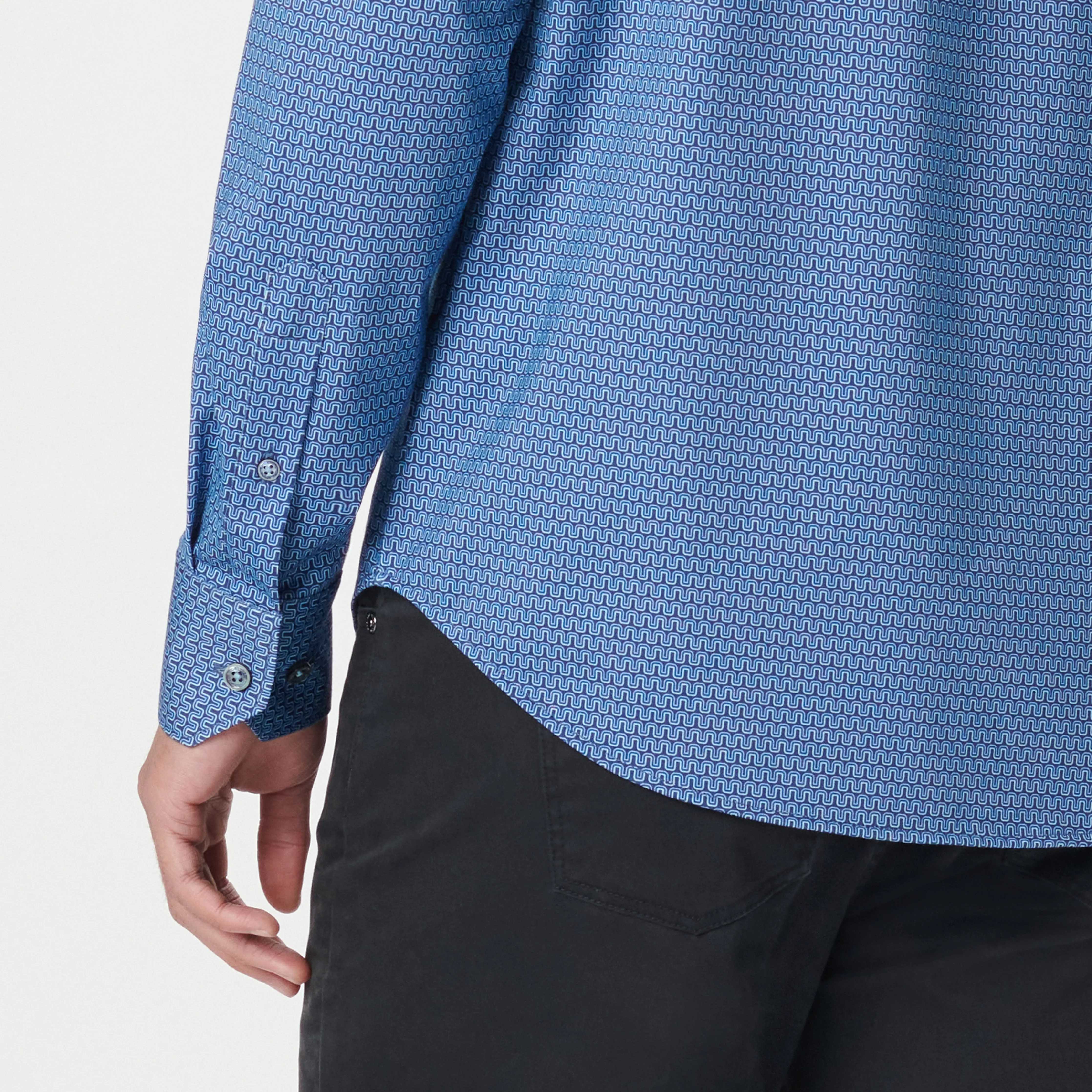 James Serpentine Stripe OoohCotton Shirt