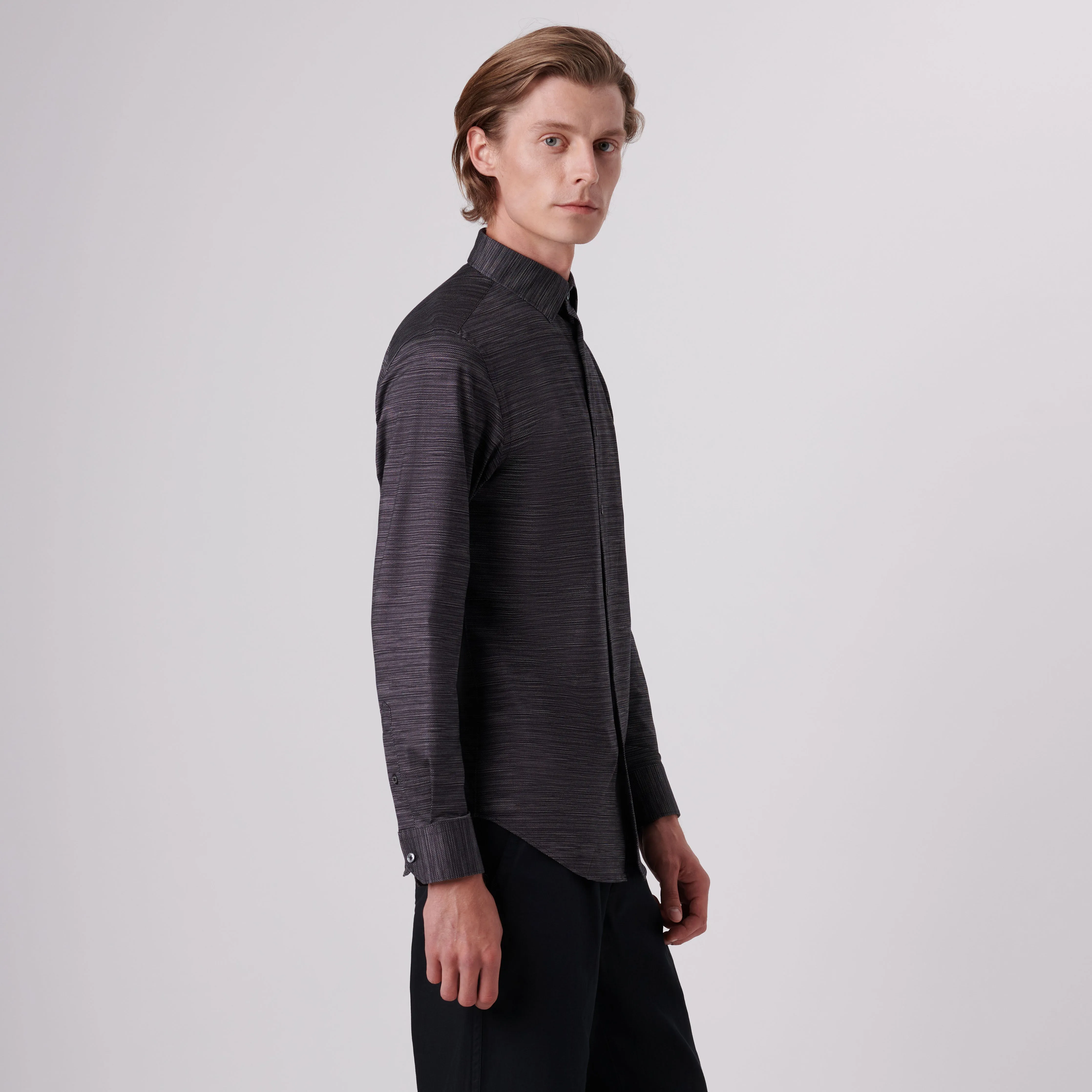 James Striated Print OoohCotton Shirt