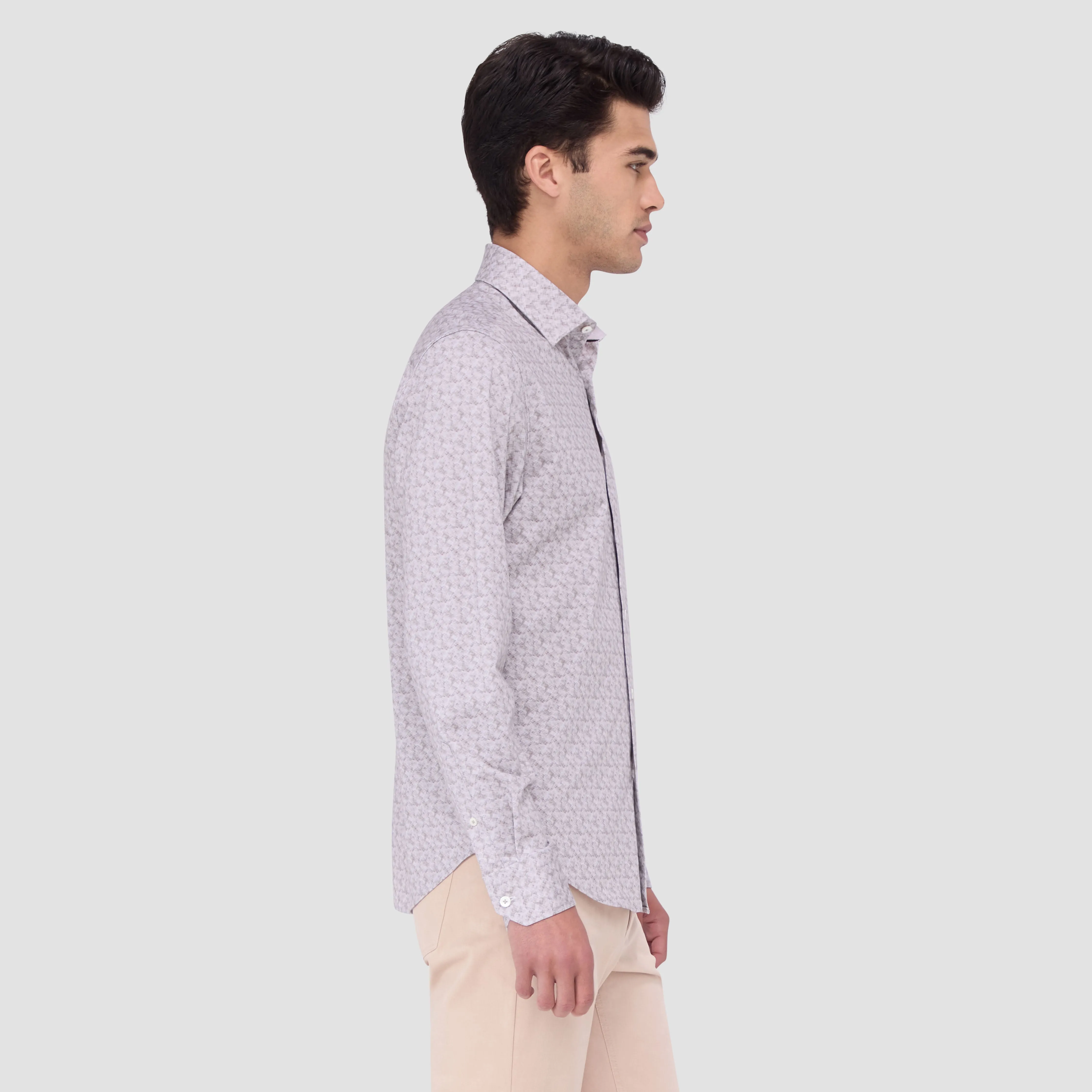 Jimmy Double Sided Abstract/Solid OoohCotton Shirt
