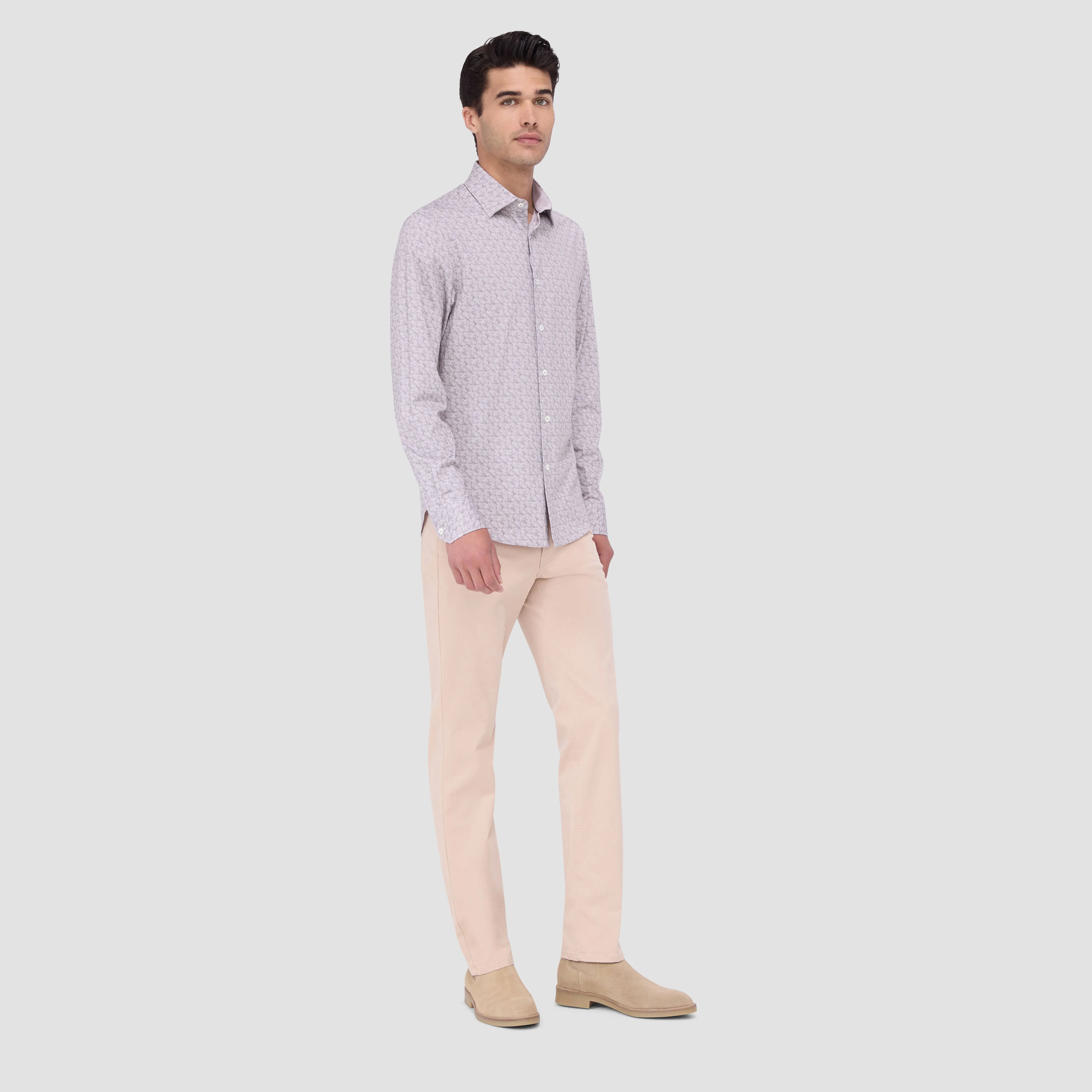 Jimmy Double Sided Abstract/Solid OoohCotton Shirt