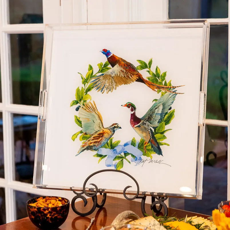 Kevin's Upland Wreath Acrylic Tray
