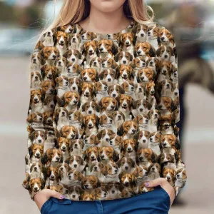 Kooikerhondje - Full Face - Premium Sweatshirt