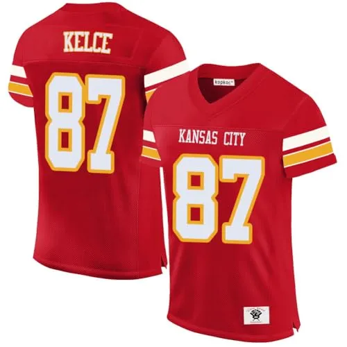 KOPKOC Kansas City Kelce.87 Mens Football Stitched Jerseys