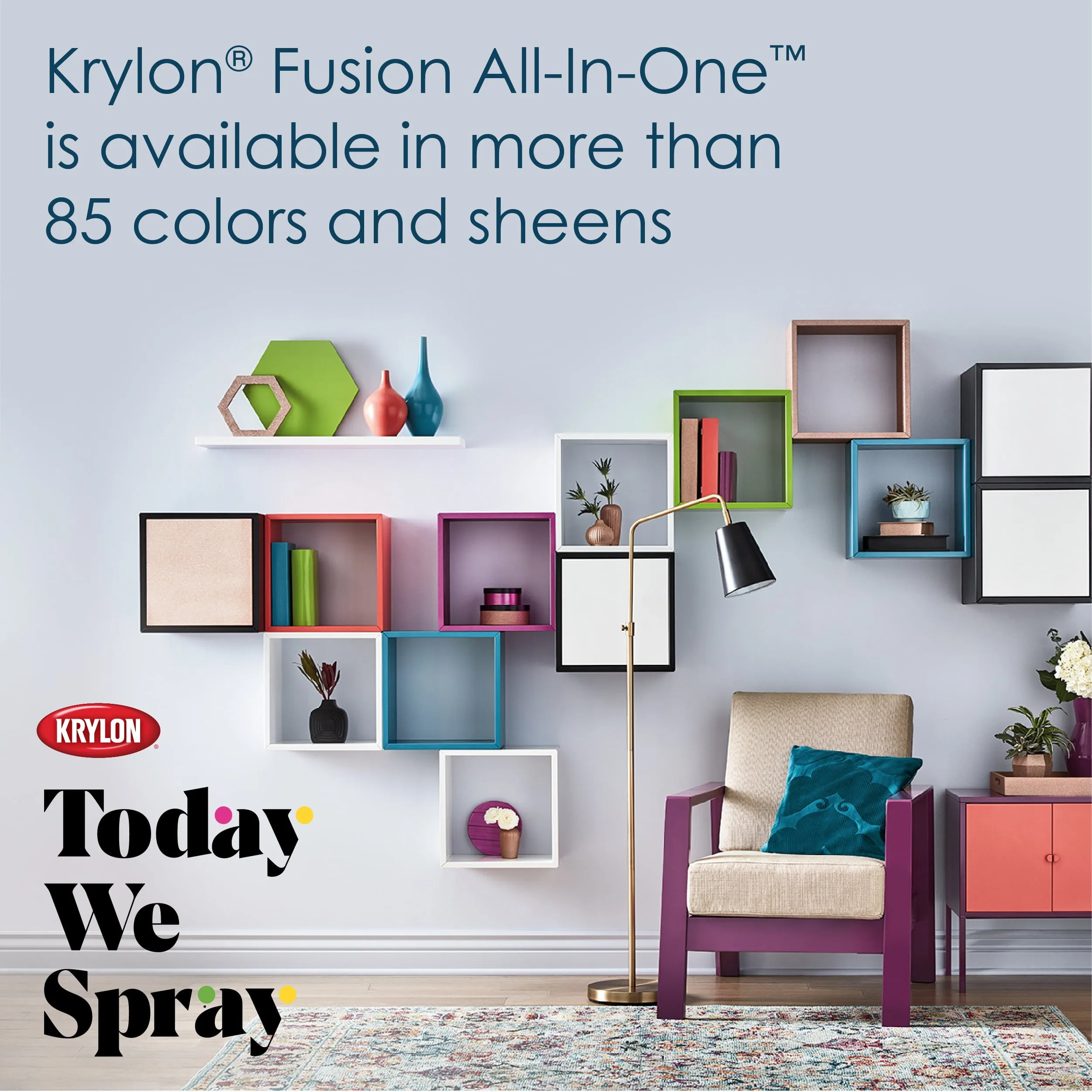 Krylon Fusion All-In-One Spray Paint, Satin Black, 12 Oz Satin Black Spray Paint