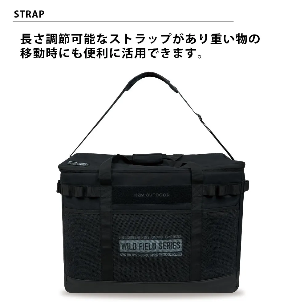 KZM ブラック フィールド キャリーバッグ XL 収納バッグ 120L 大容量 カズミ アウトドア KZM OUTDOOR