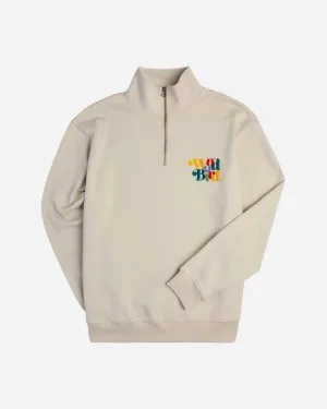 Lass Wirl Half-zip - Light Sand