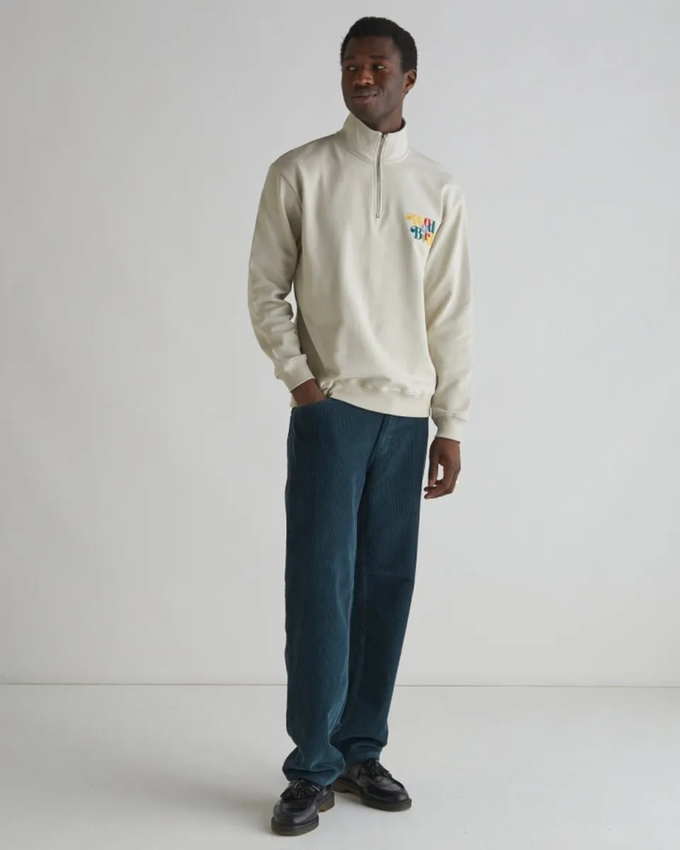 Lass Wirl Half-zip - Light Sand