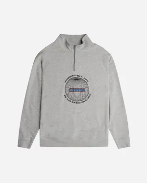 Lass World Half-Zip - Grey Melange