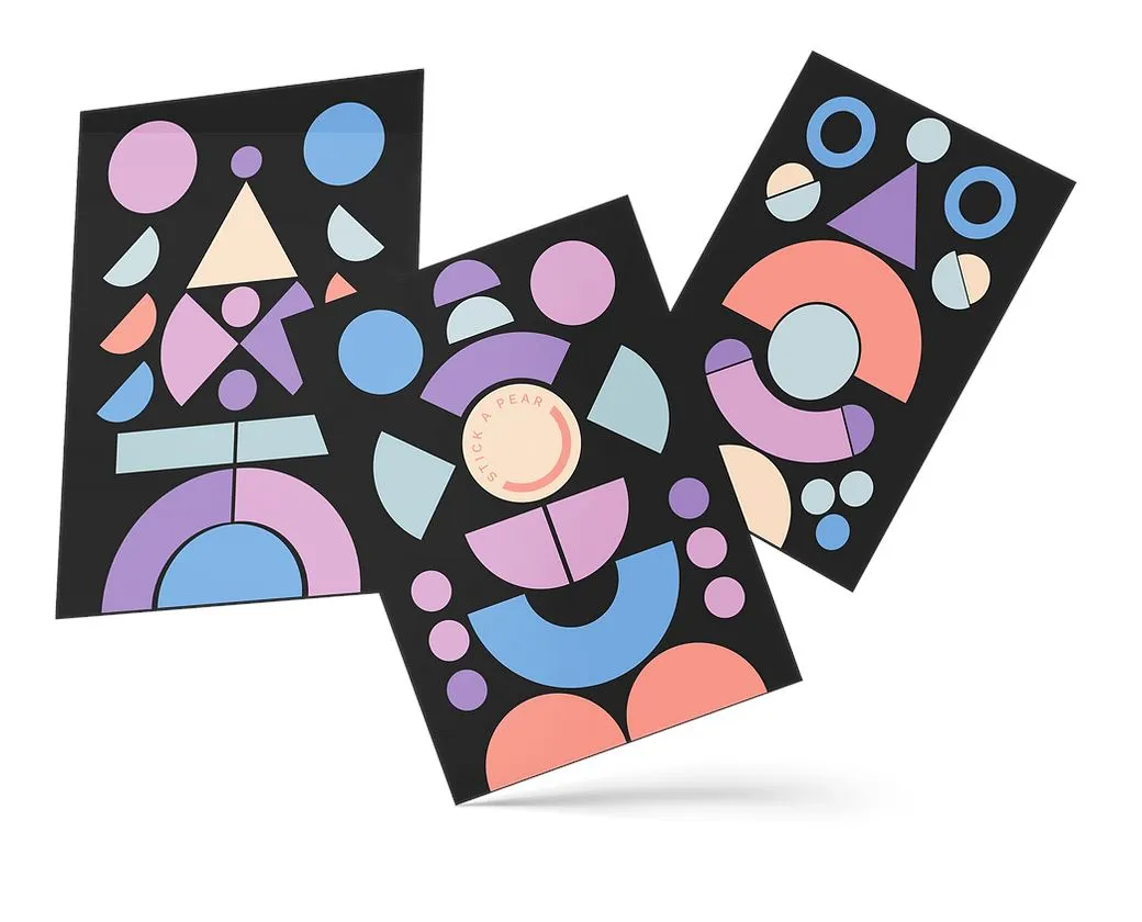 Lastenrad Sticker Set "Playground pastell"