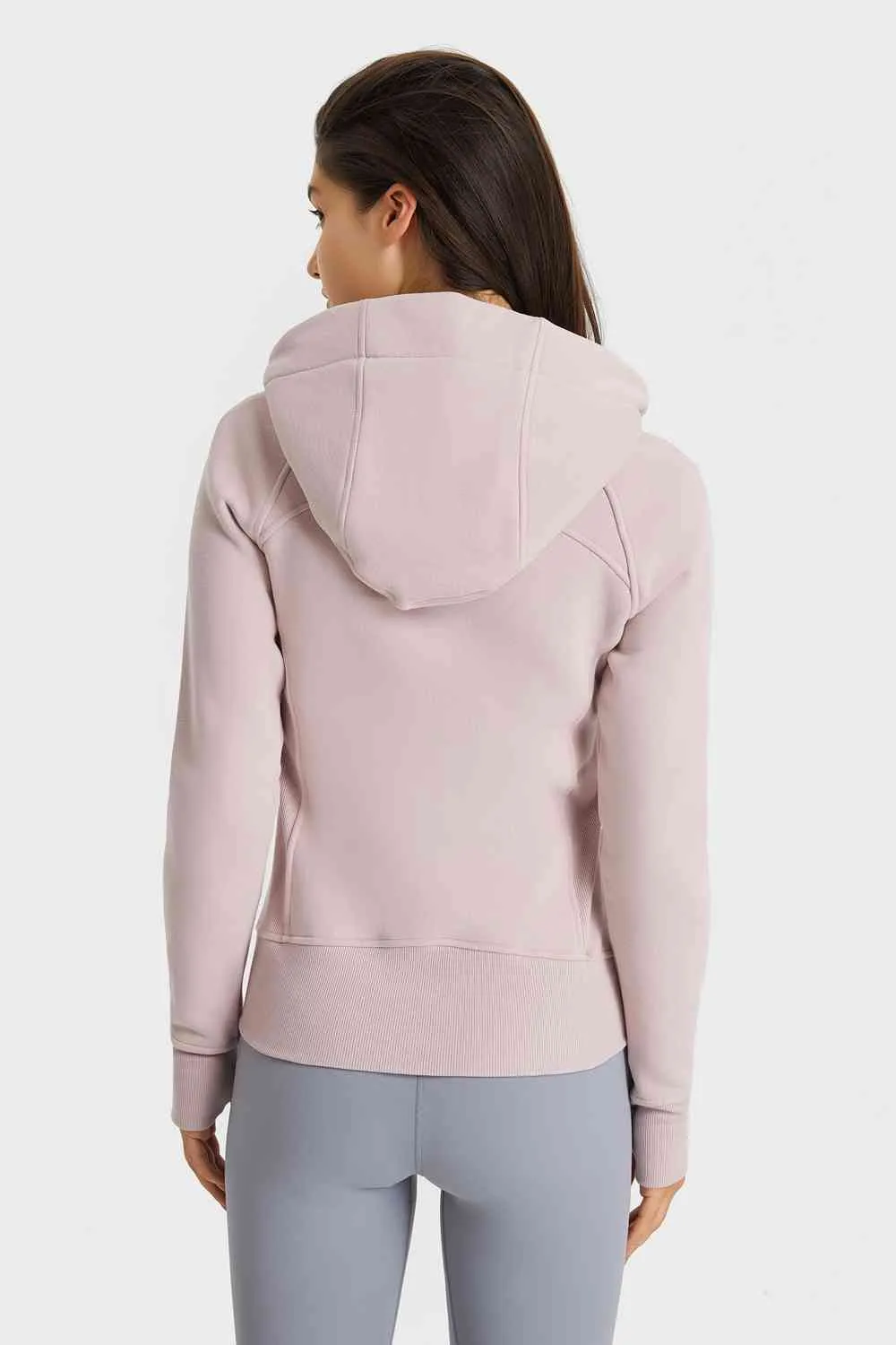 Liesel Zip Up Seam Detail Hooded Sports Jacket
