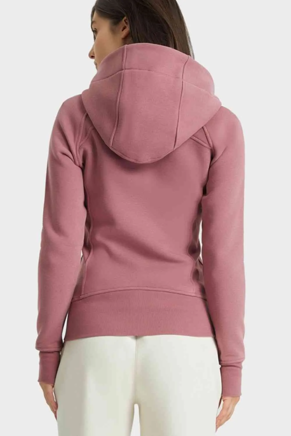 Liesel Zip Up Seam Detail Hooded Sports Jacket
