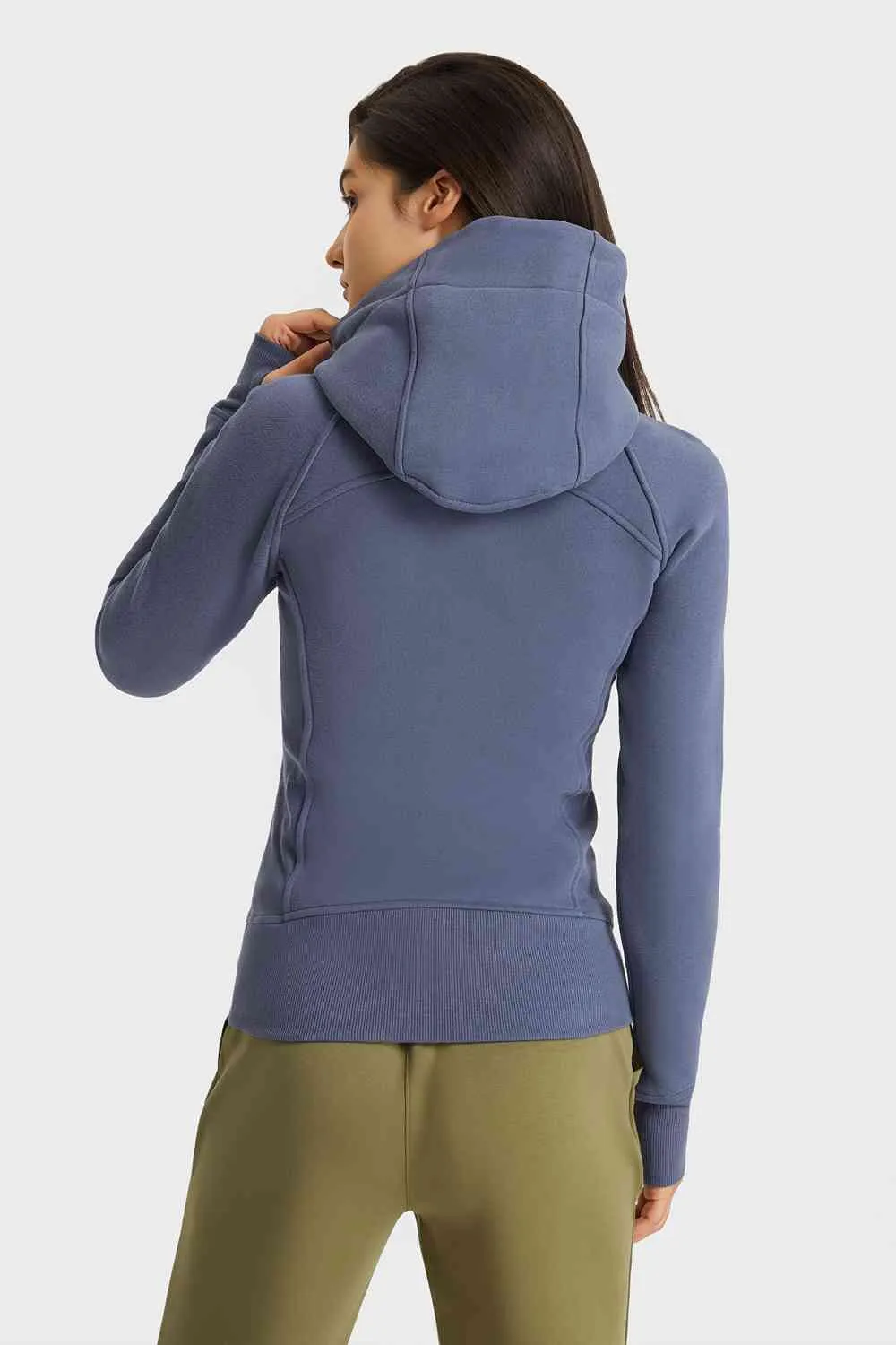 Liesel Zip Up Seam Detail Hooded Sports Jacket